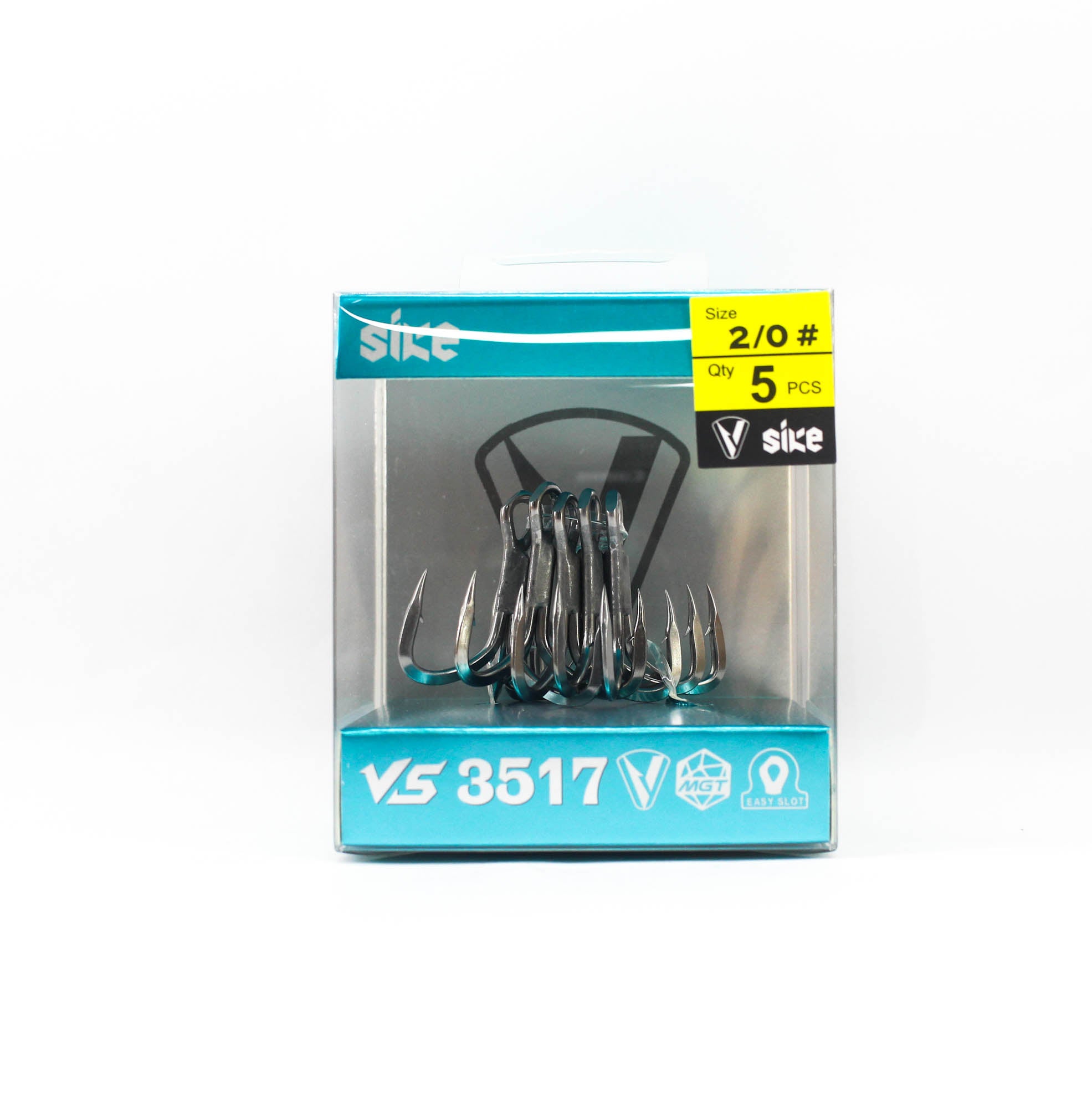 Sike VS-3517 Treble Hook Size 2/0 5pc (0357)