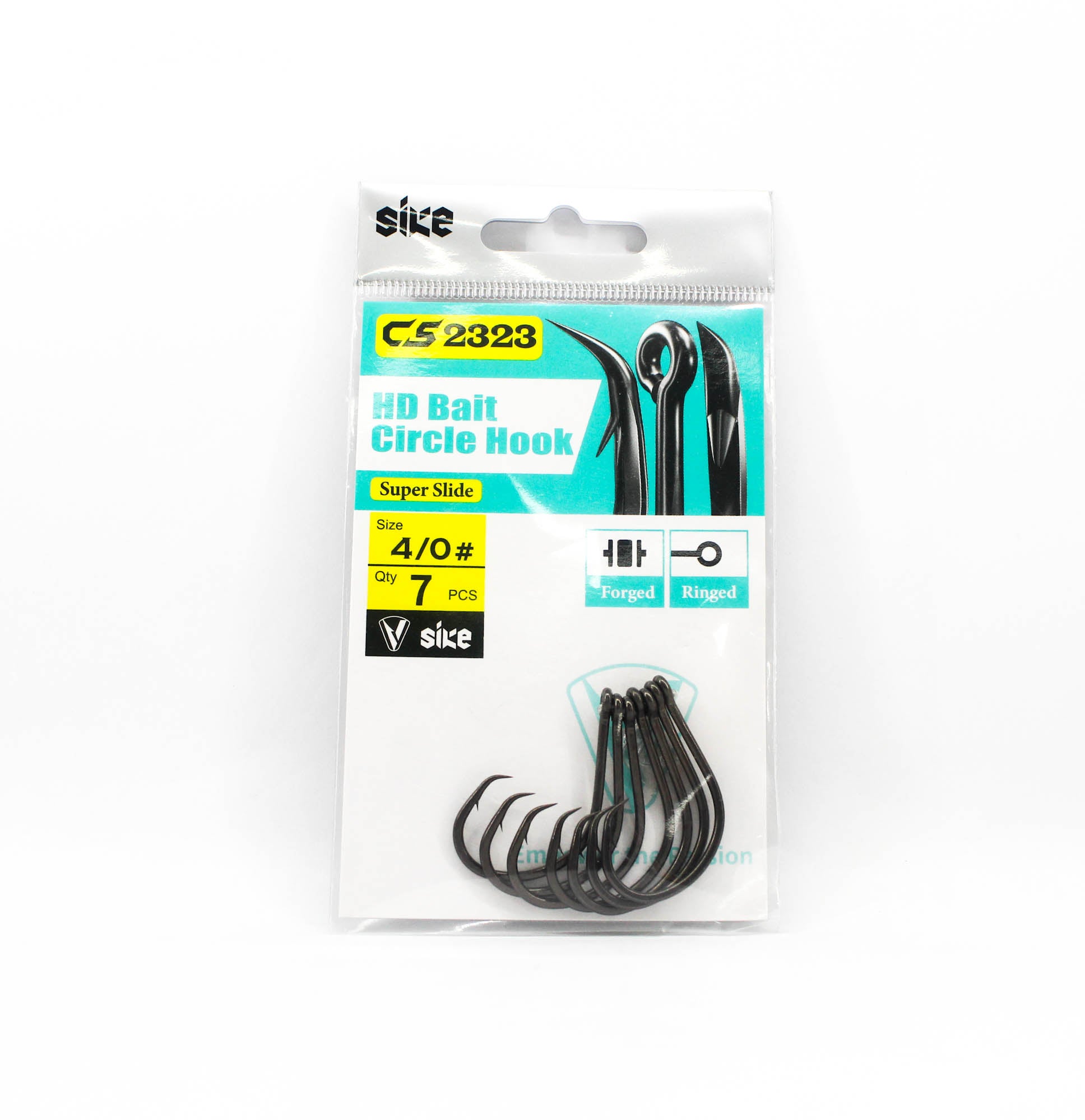 Sike CS-2323 HD Circle Bait Hook Standard Pack Size 4/0 7pc (2320)