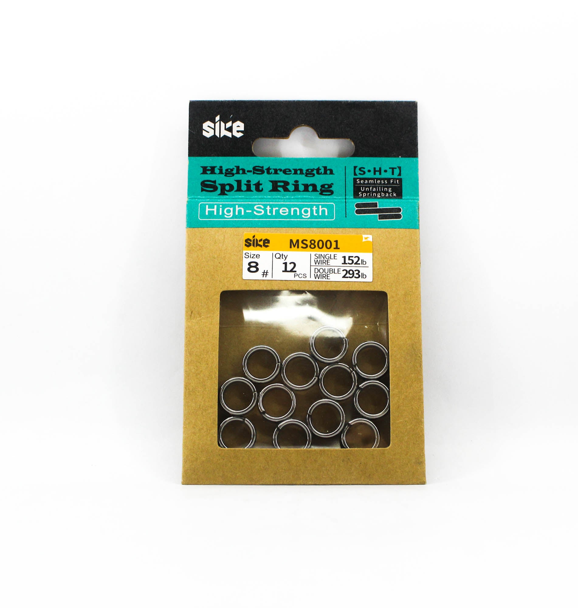 Sike MS-8001 Split Ring Ultra High Strength Size 8 12pc (2559)