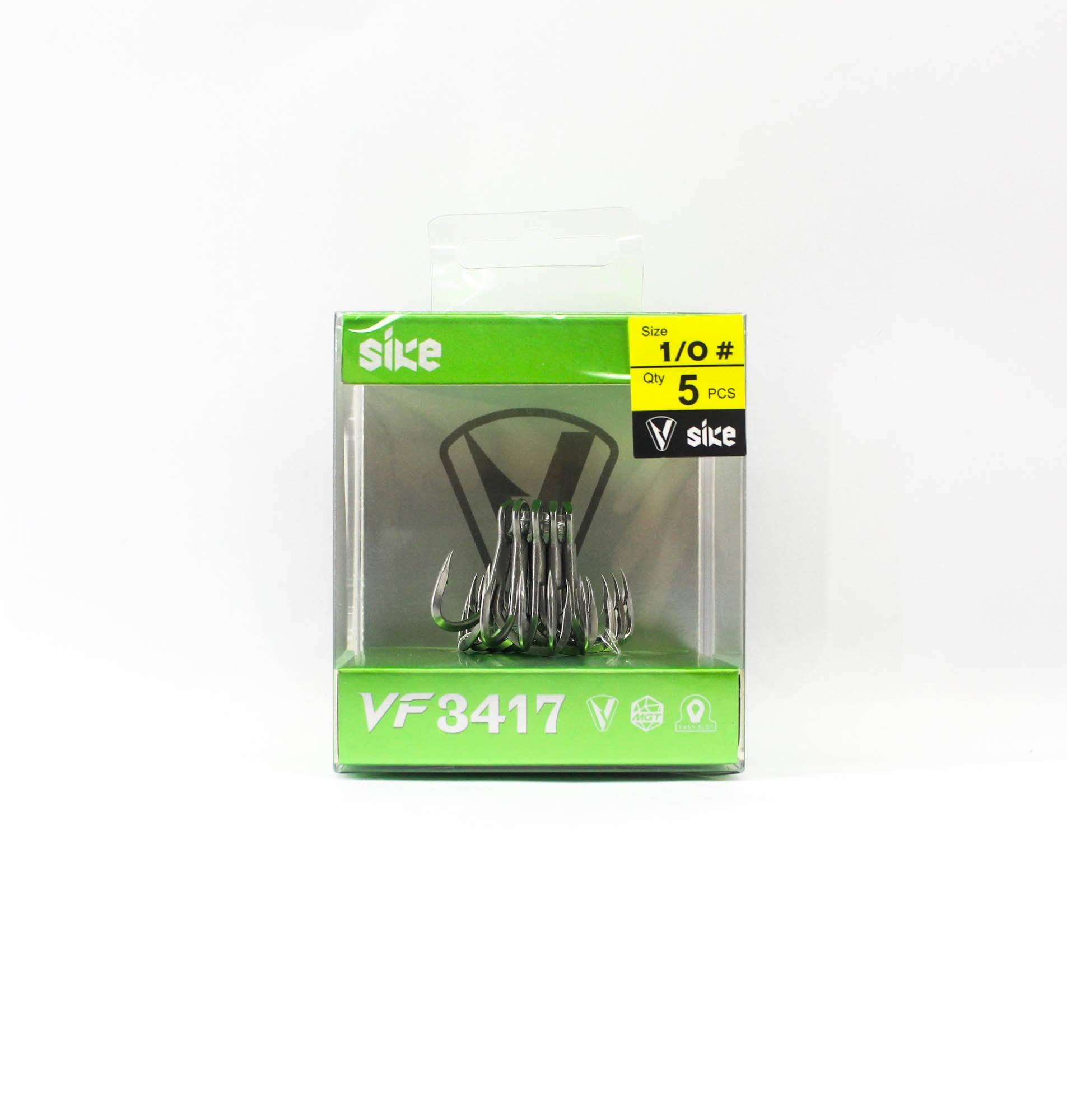 Sike VF-3417 Treble Hook Size 1/0 5pc (3501)