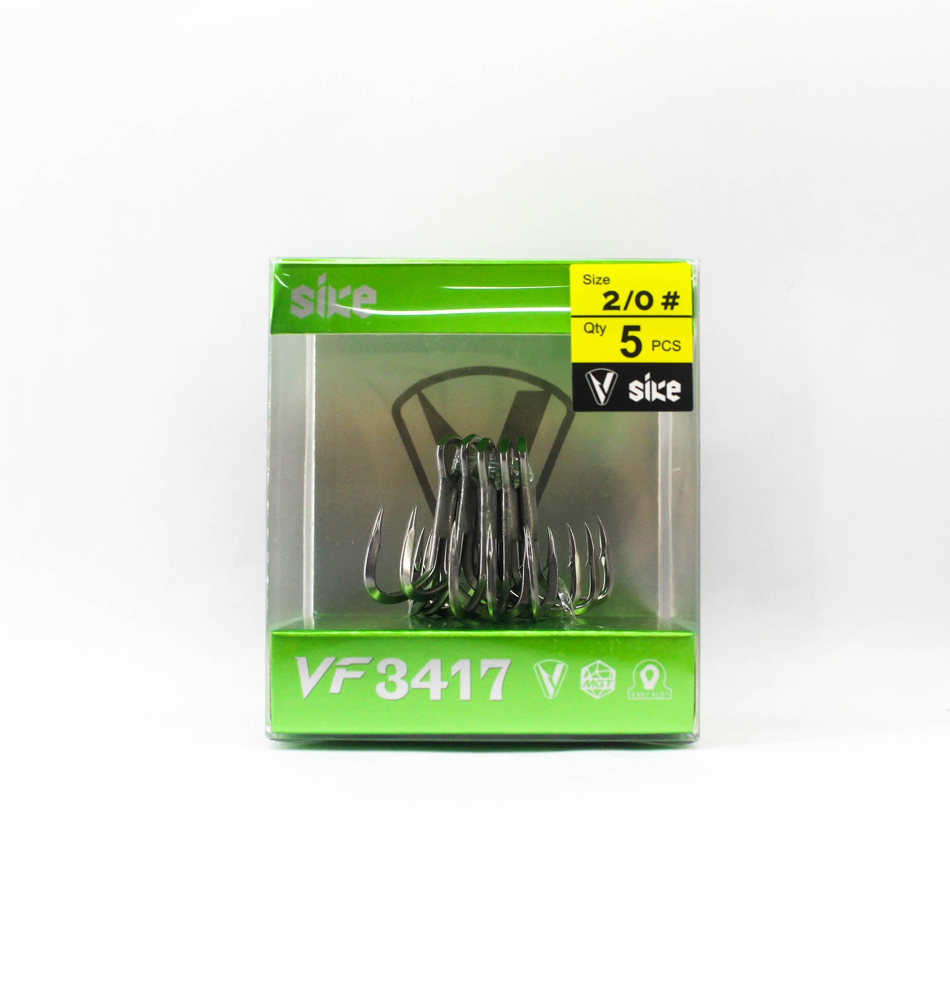Sike VF-3417 Treble Hook Size 2/0 5pc (3518)