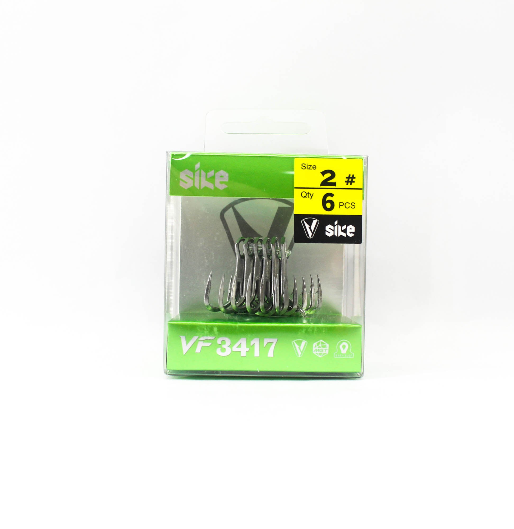 Sike VF-3417 Treble Hook Size 2 6pc (3532)
