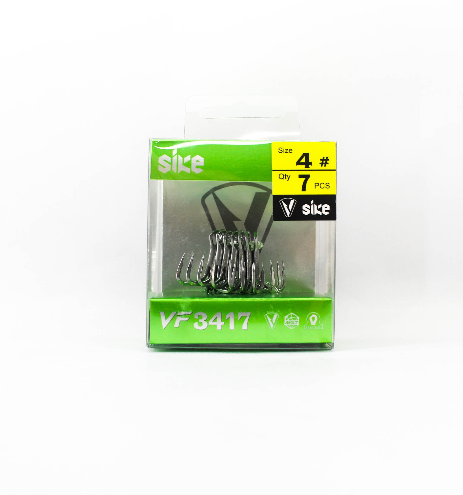 Sike VF-3417 Treble Hook Size 4 7pc (3549)