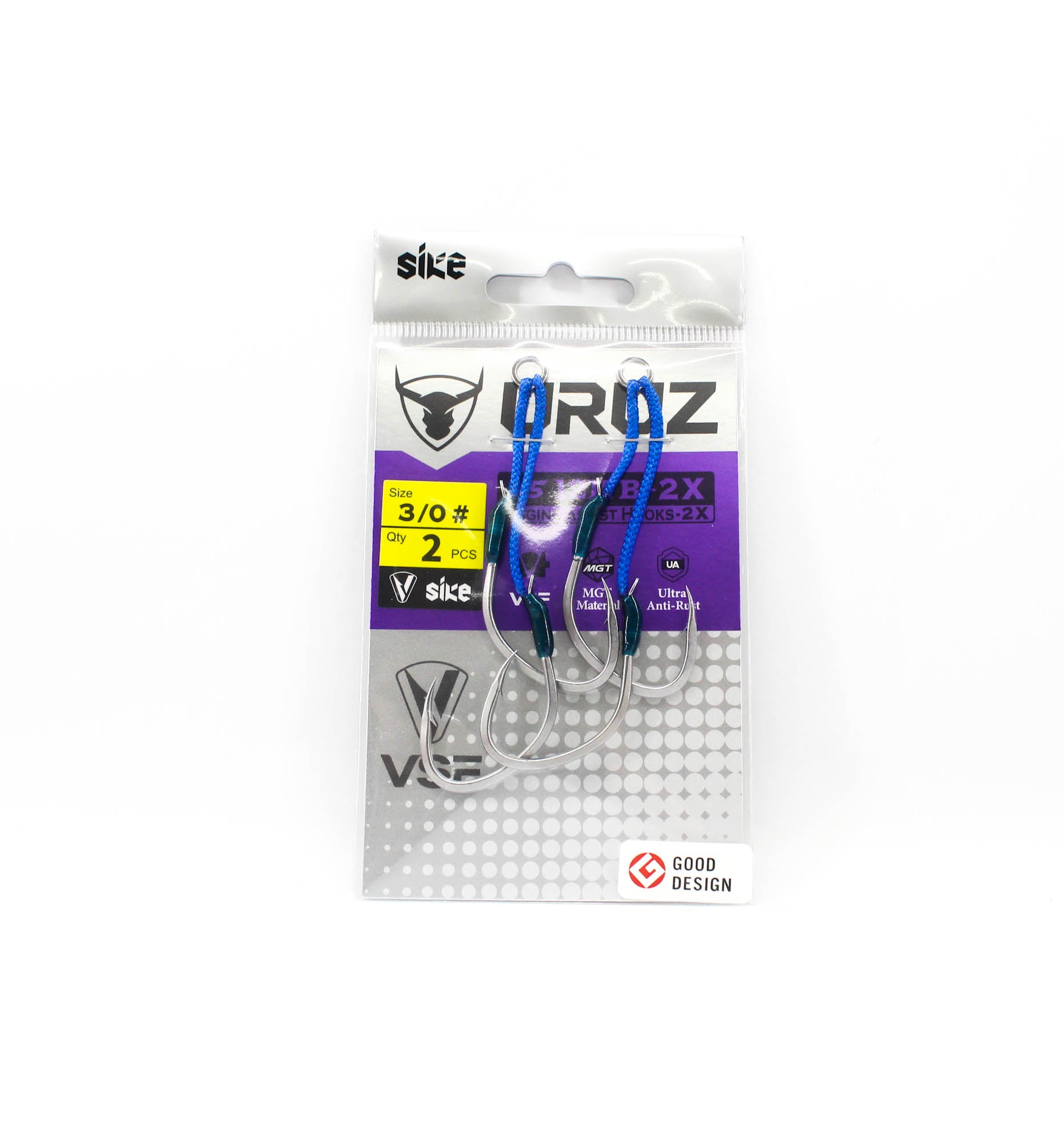 Sike VS-1217B-2X Uruz Assist Hook Size 3/0 2pc (4607)