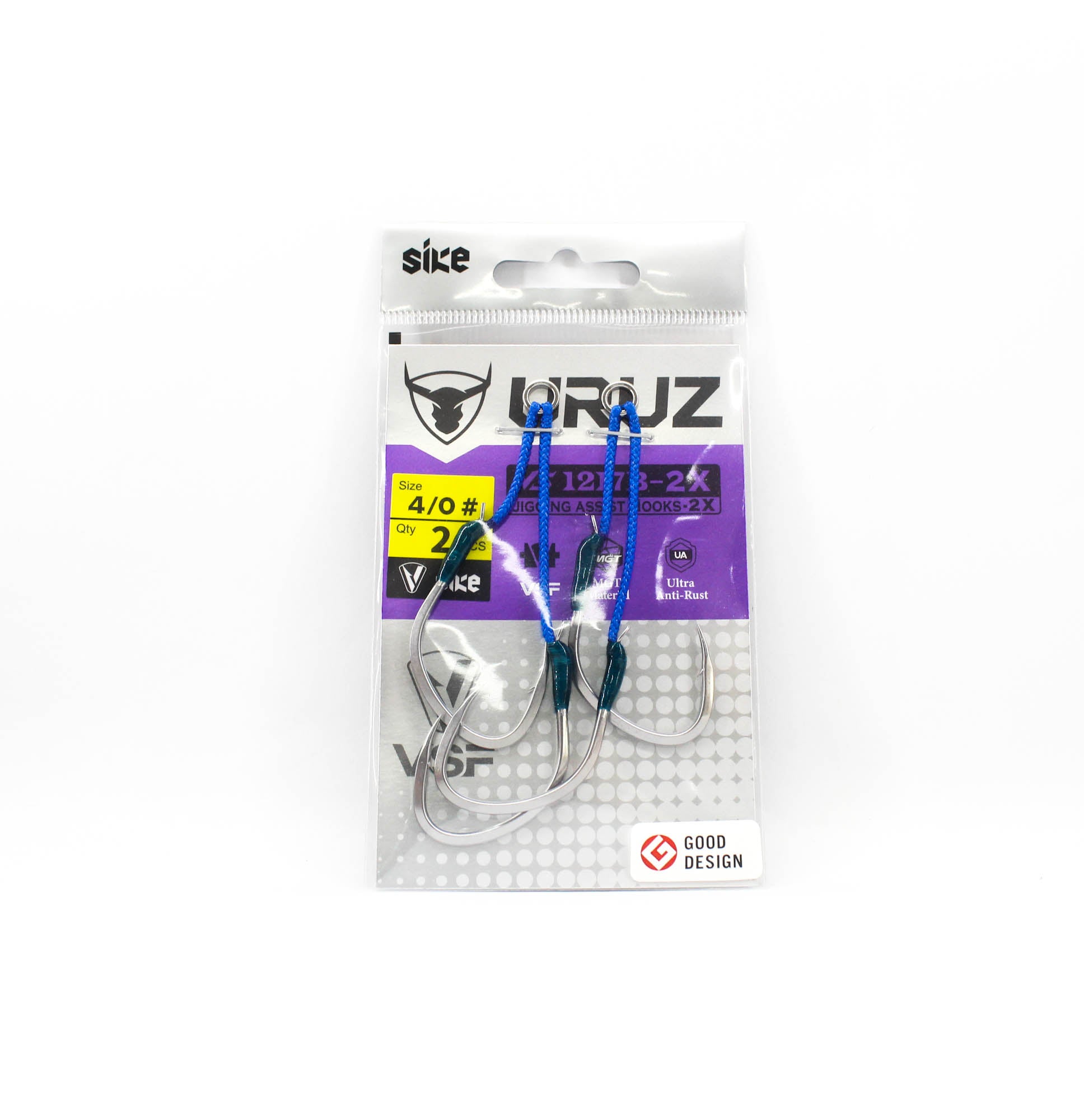 Sike VS-1217B-2X Uruz Assist Hook Size 4/0 2pc (4614)