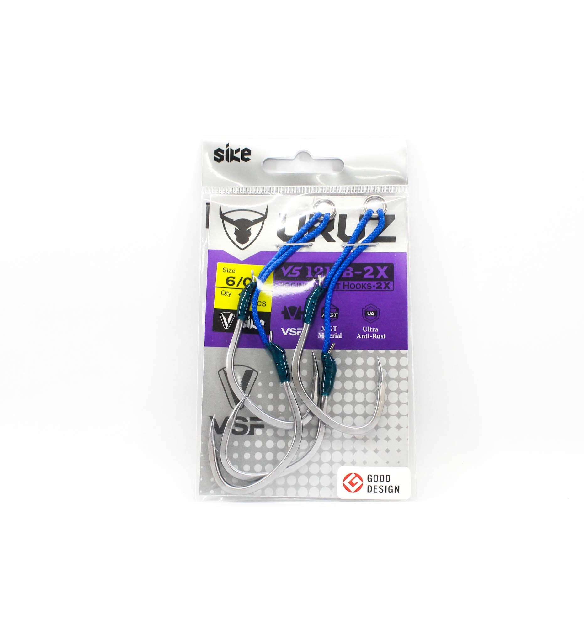 Sike VS-1217B-2X Uruz Assist Hook Size 6/0 2pc (4638)
