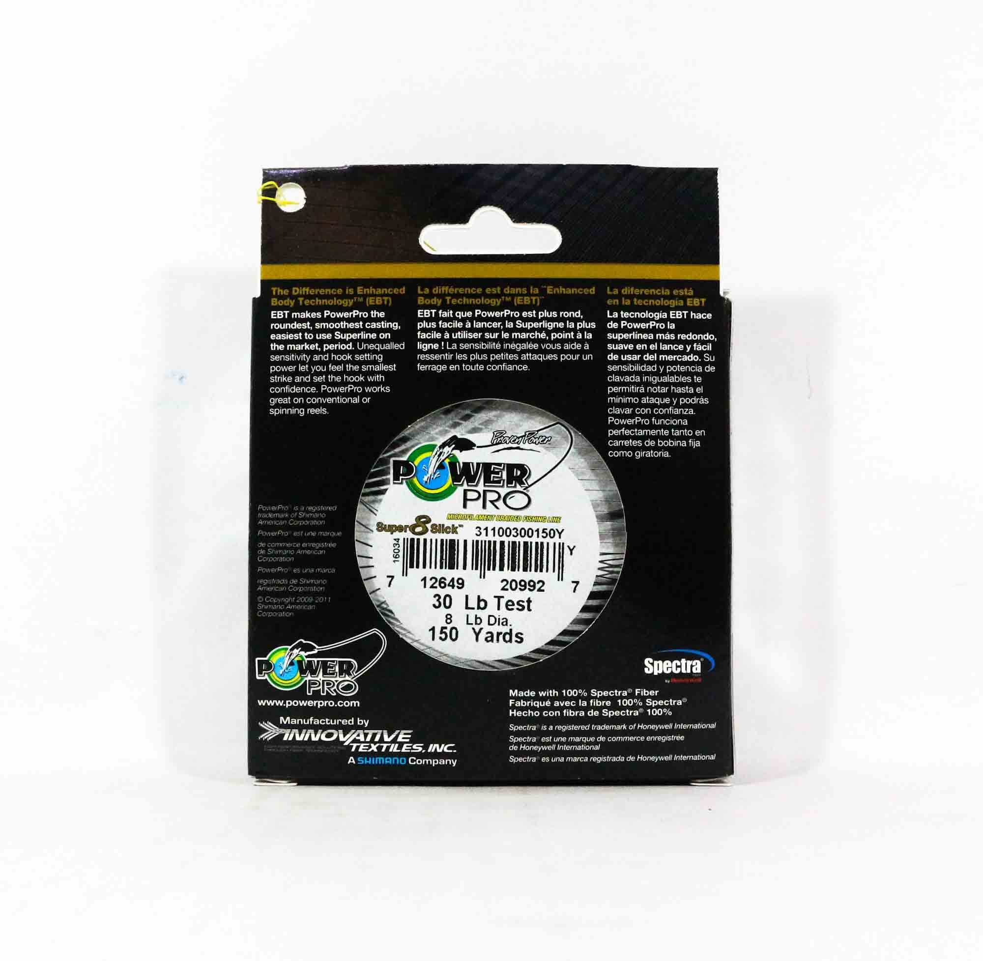 Power Pro Super 8 Slick Spectra Line 30lb by 150yds Brown (0404)