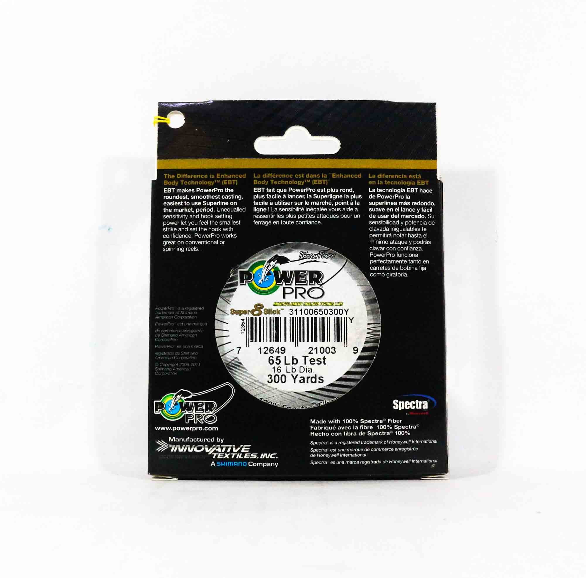 Power Pro Super 8 Slick Spectra Line 65lb by 300yds Brown (0510)