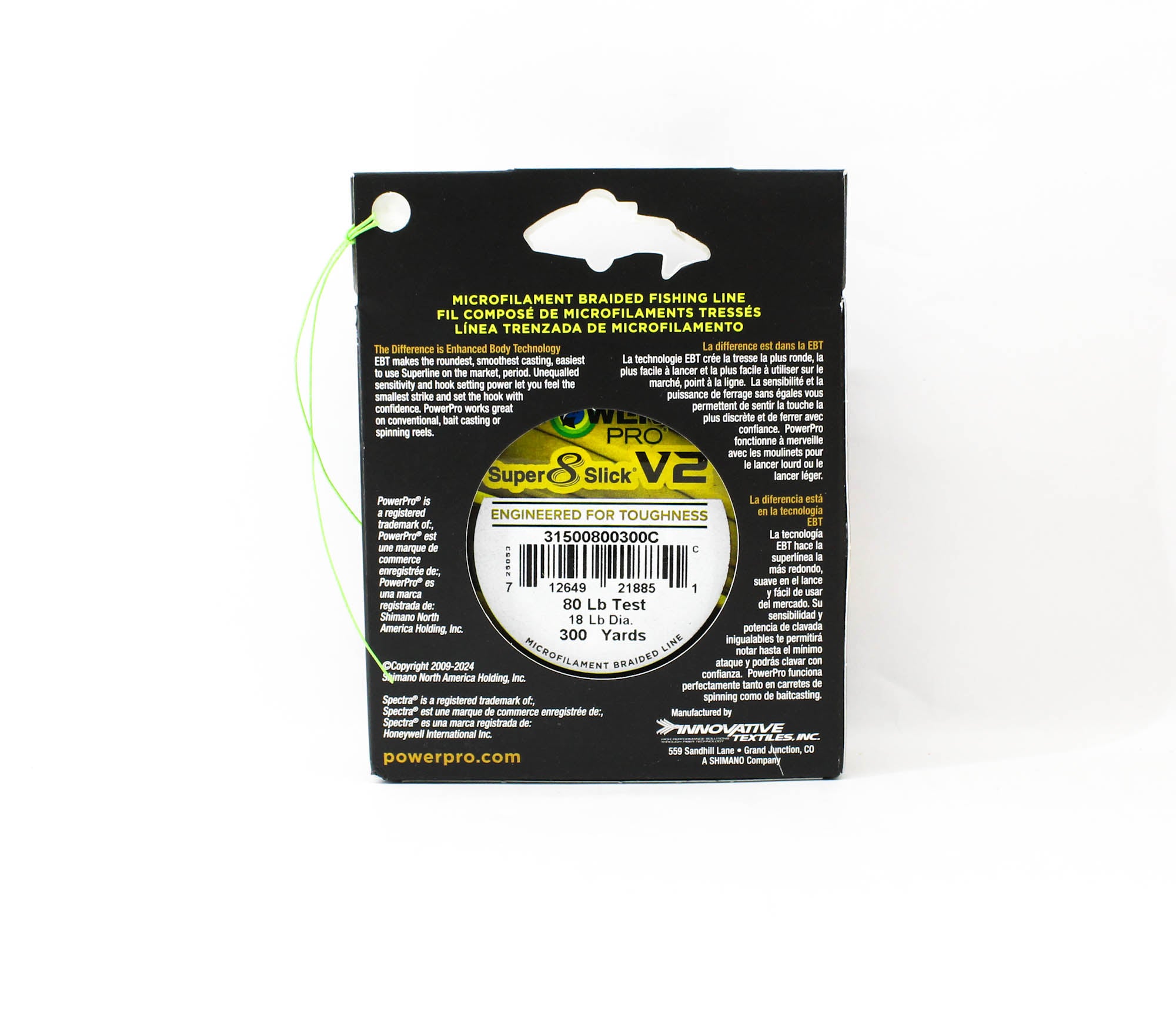 Power Pro Super 8 Slick Version 2 Spectra Line 80lb by 300yds Aqua (8851)