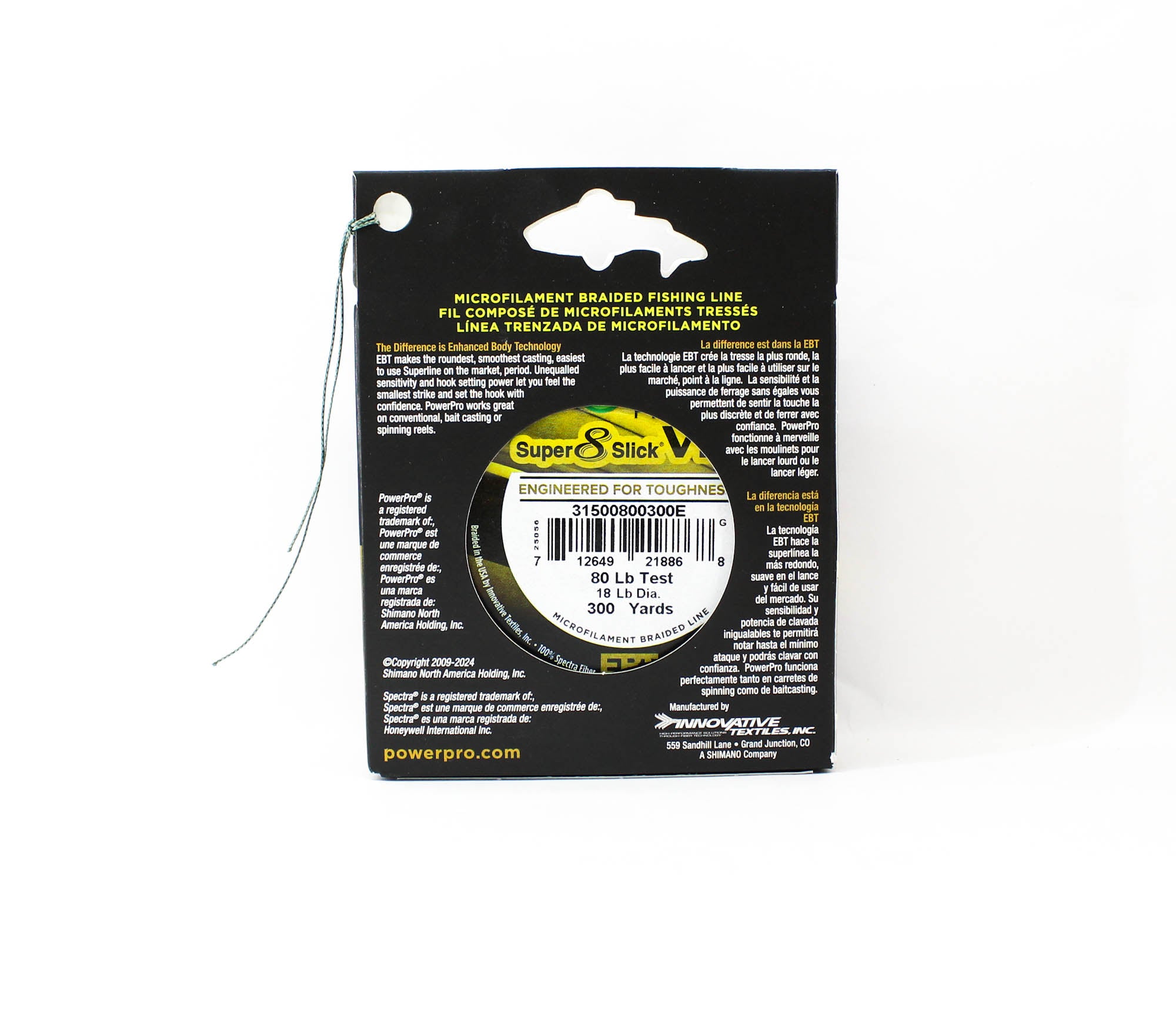 Power Pro Super 8 Slick Version 2 Spectra Line 80lb x 300yds Green (8868)