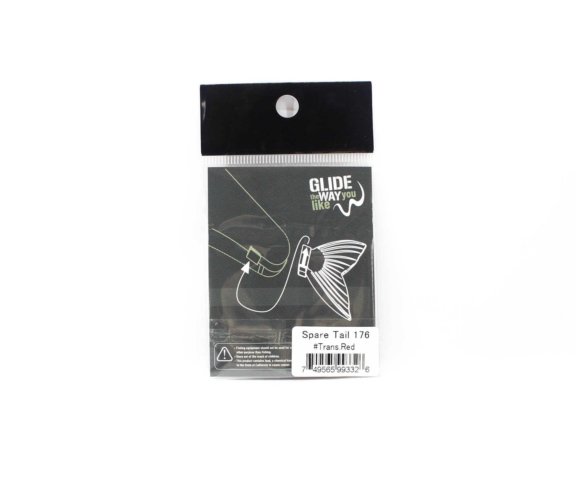 Glideway 176 Swimbait Spare Tail Transparent Red (3326)