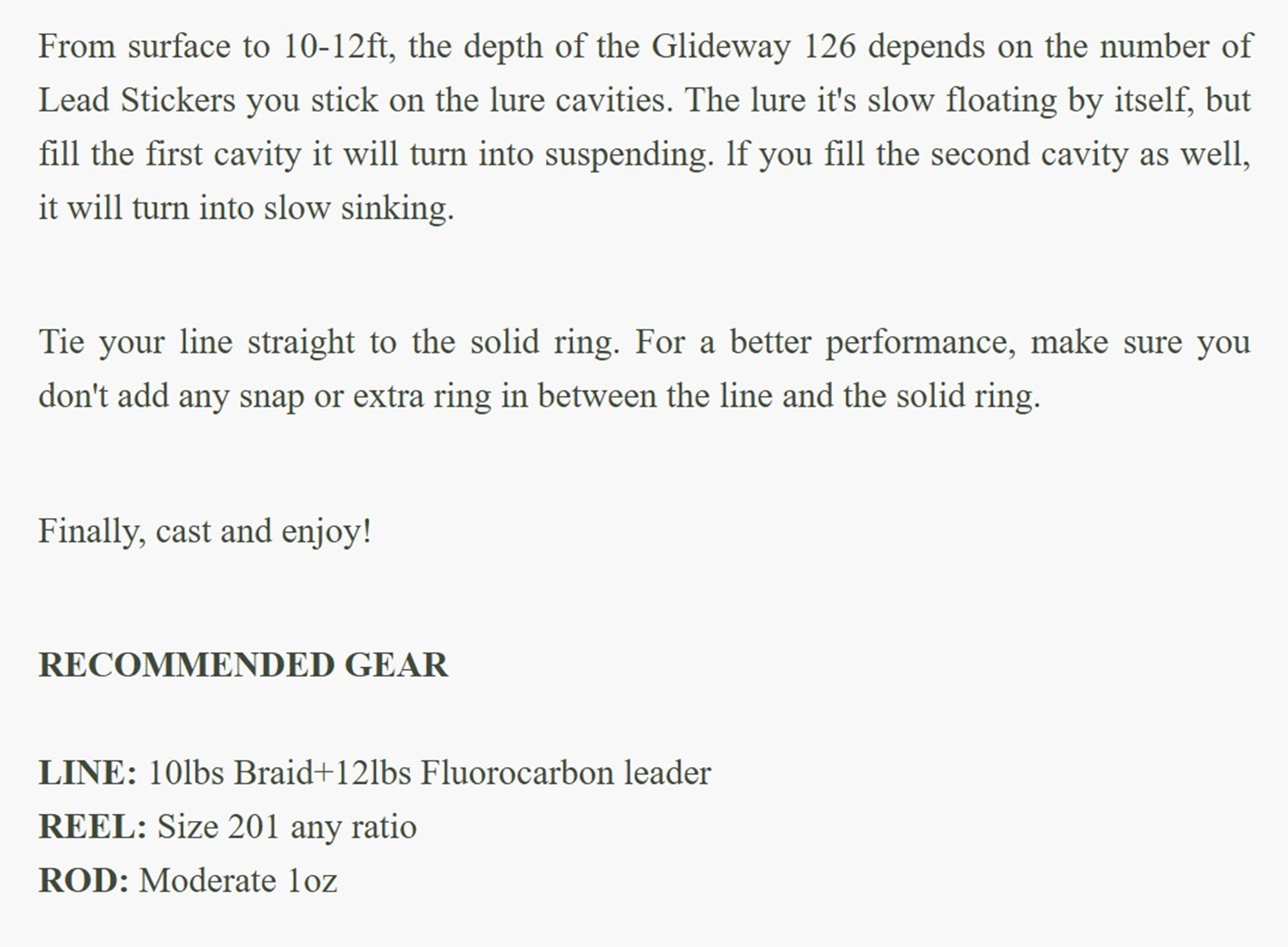 Glideway 126 Swimbait Floating Lure Purple Shiner (3401)