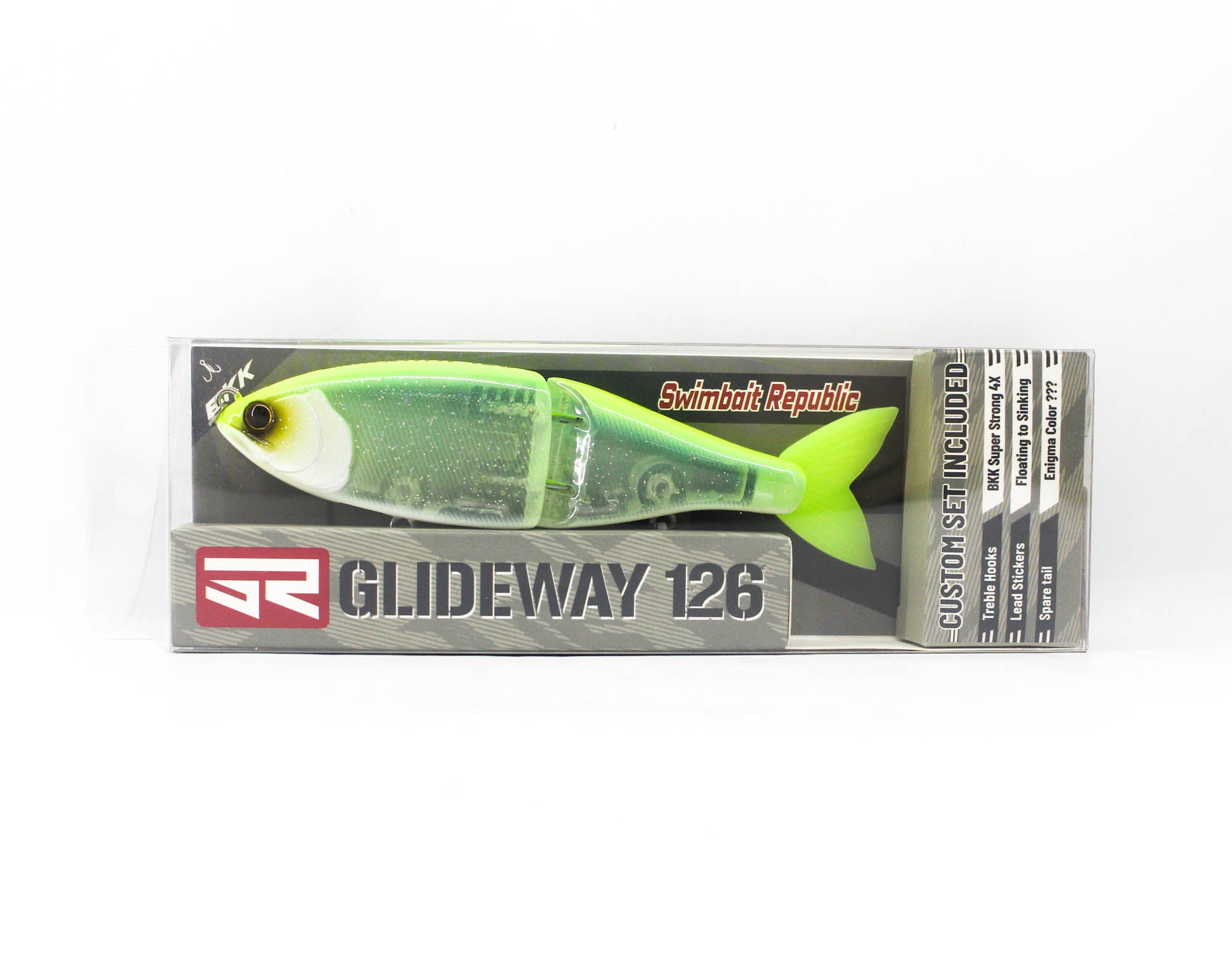 Glideway 126 Swimbait Floating Lure Radioactive (3418)