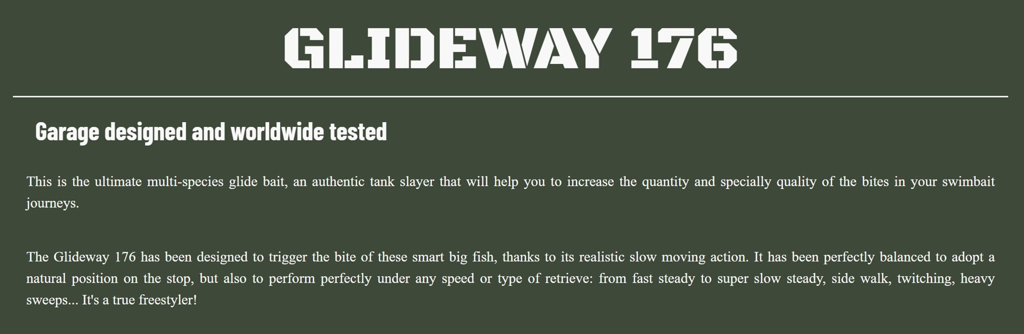 Glideway 176 Swimbait Floating Lure Matte Yellow (3487)