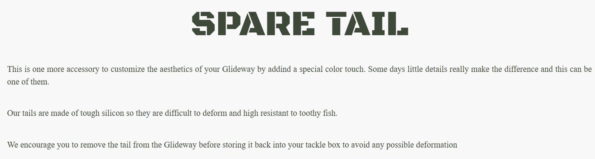 Glideway 126 Swimbait Spare Tail Trans Purple (3524)