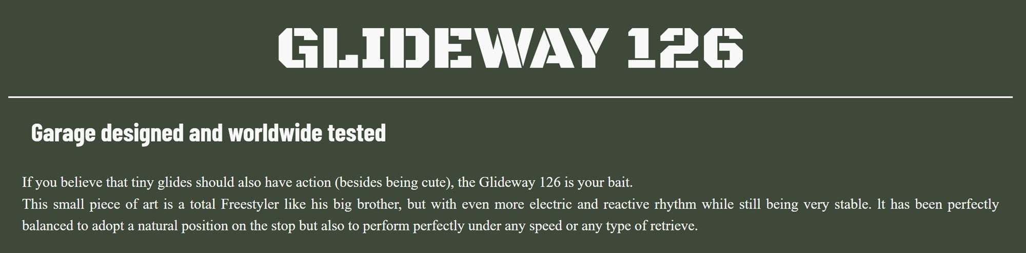 Glideway 126 Swimbait Floating Lure Eo Carp (3746)