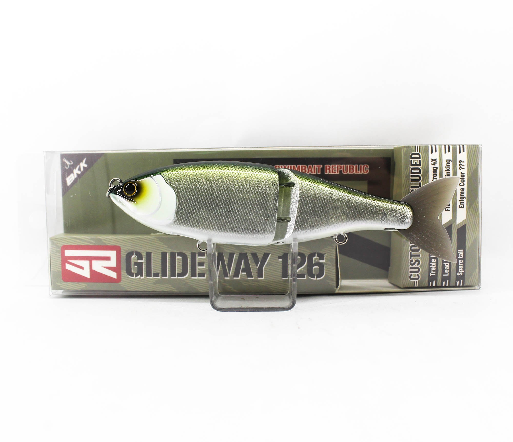 Glideway 126 Swimbait Floating Lure Green Glass (3821)