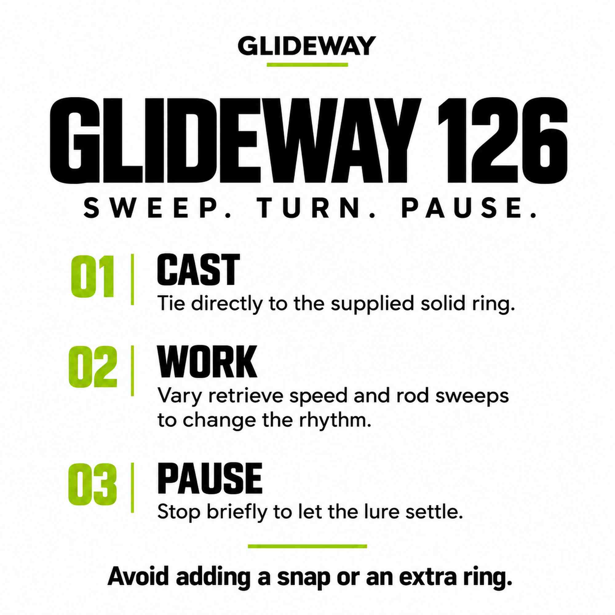 Glideway 126 Swimbait Floating Lure Green Glass (3821)