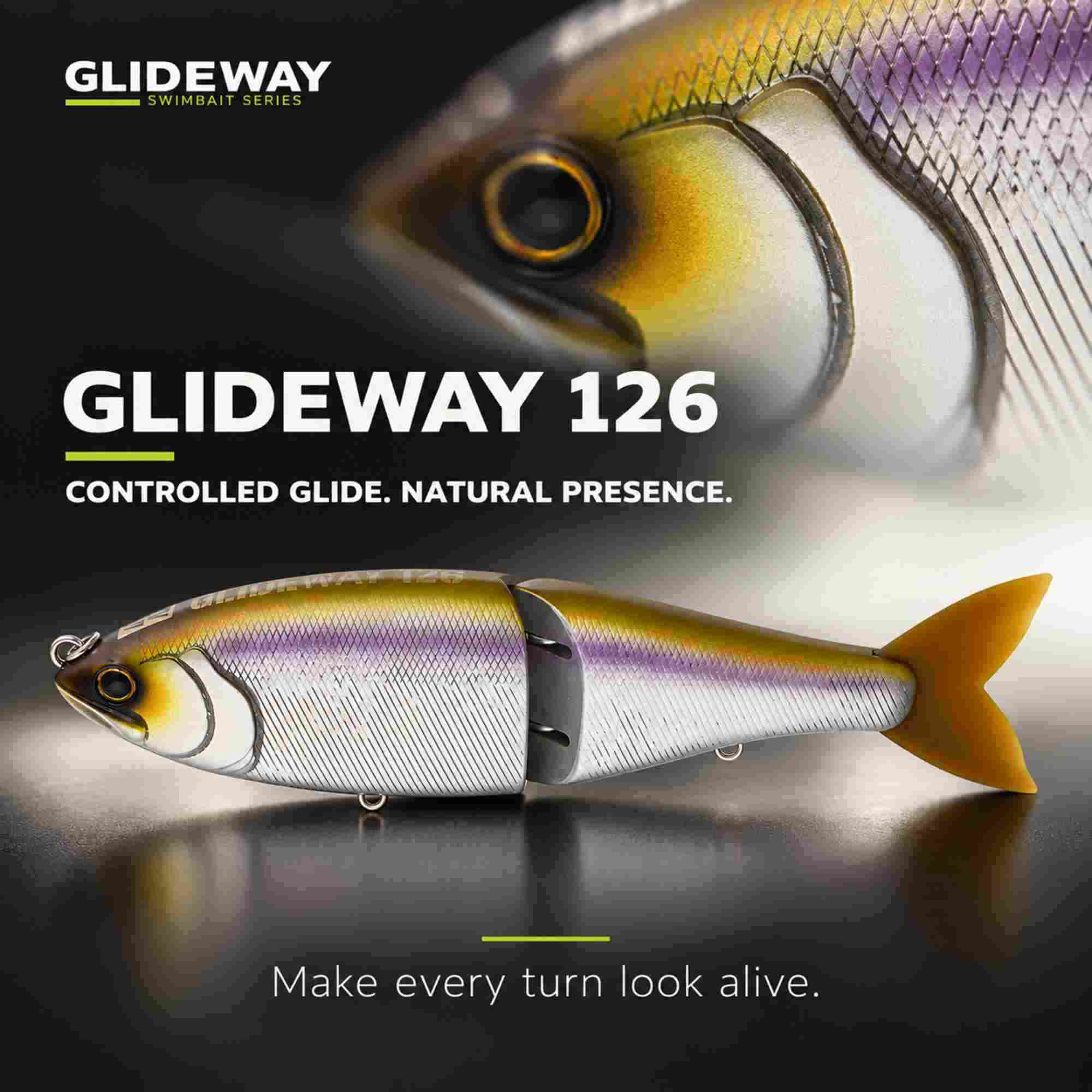 Glideway 126 Swimbait Floating Lure Aurora Shad (3852)