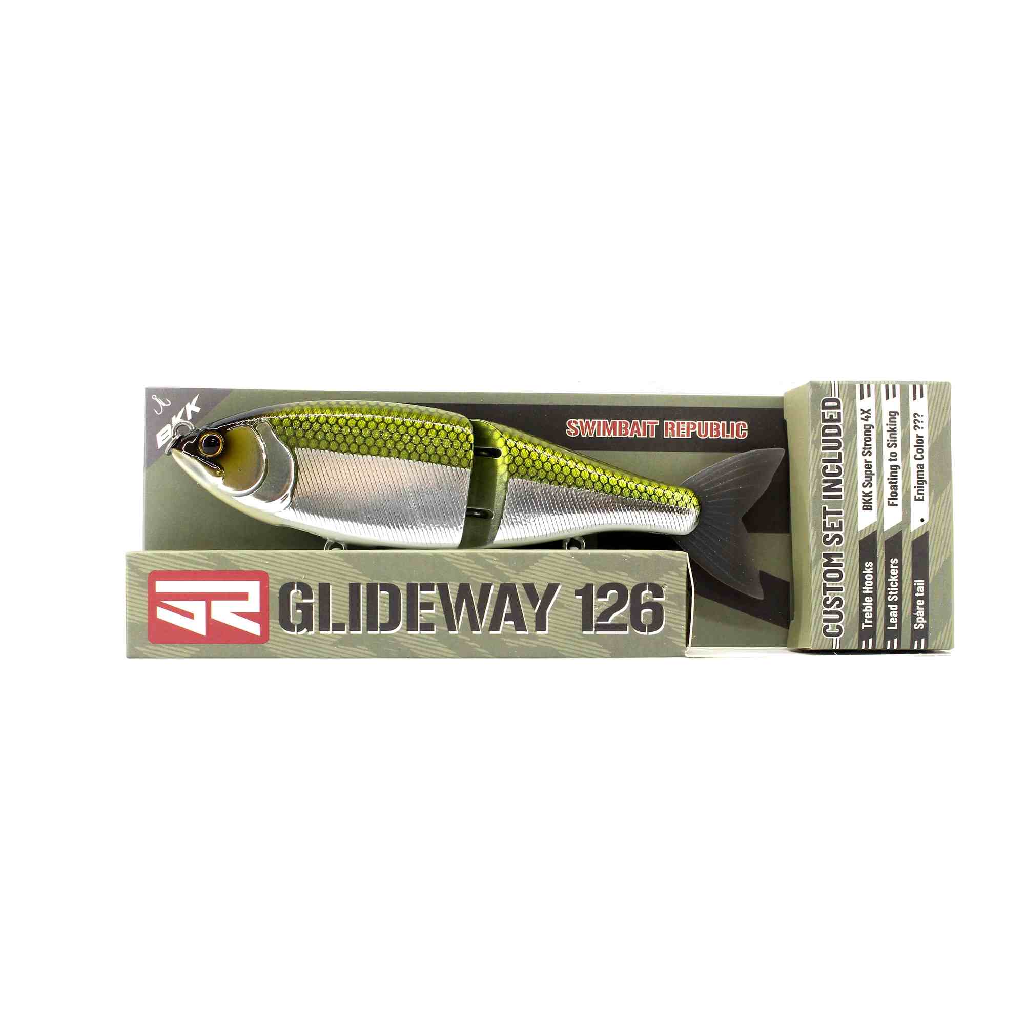 Glideway 126 Swimbait Floating Lure Green Back (3869)