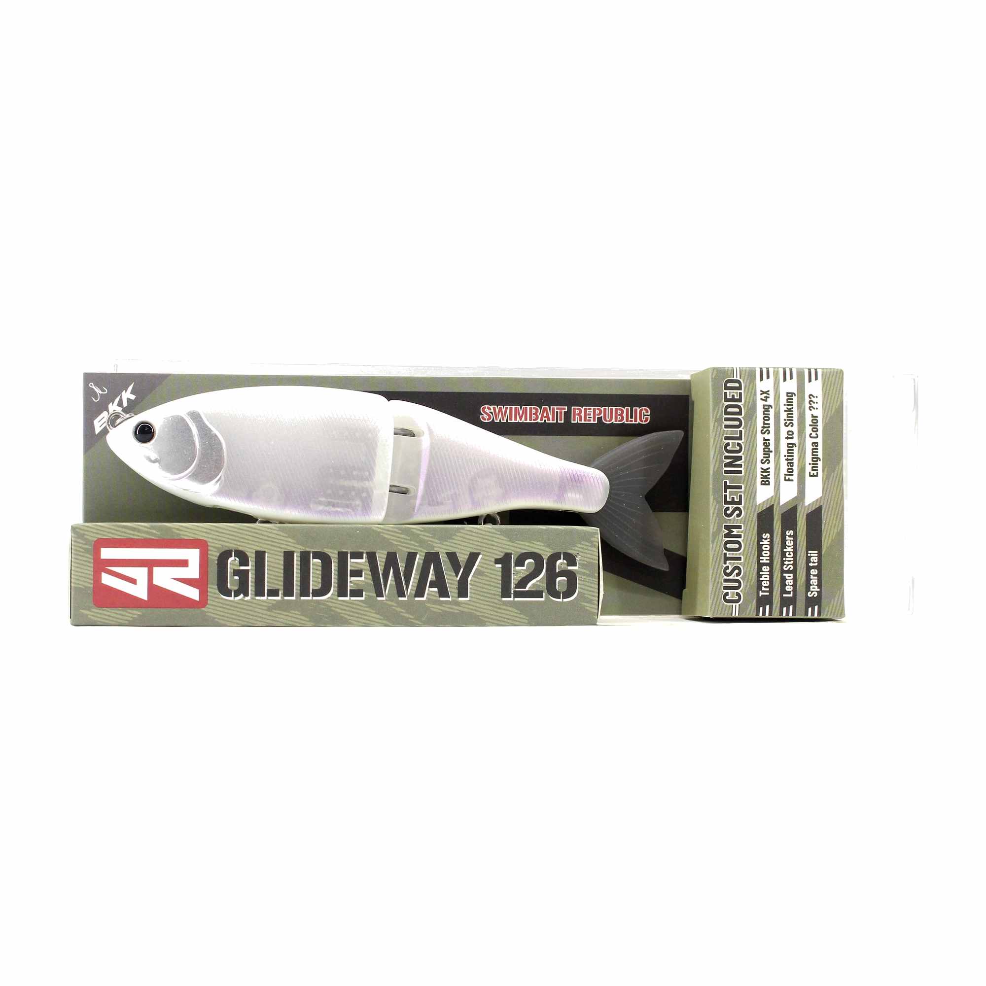 Glideway 126 Swimbait Floating Lure Matte White (3999)