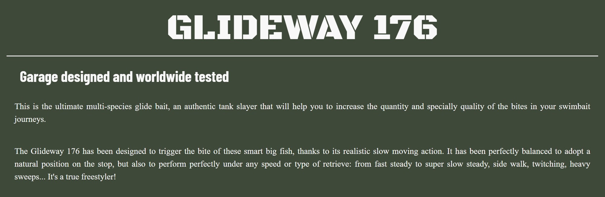 Glideway 176 Swimbait Floating Lure Ripe (4057)