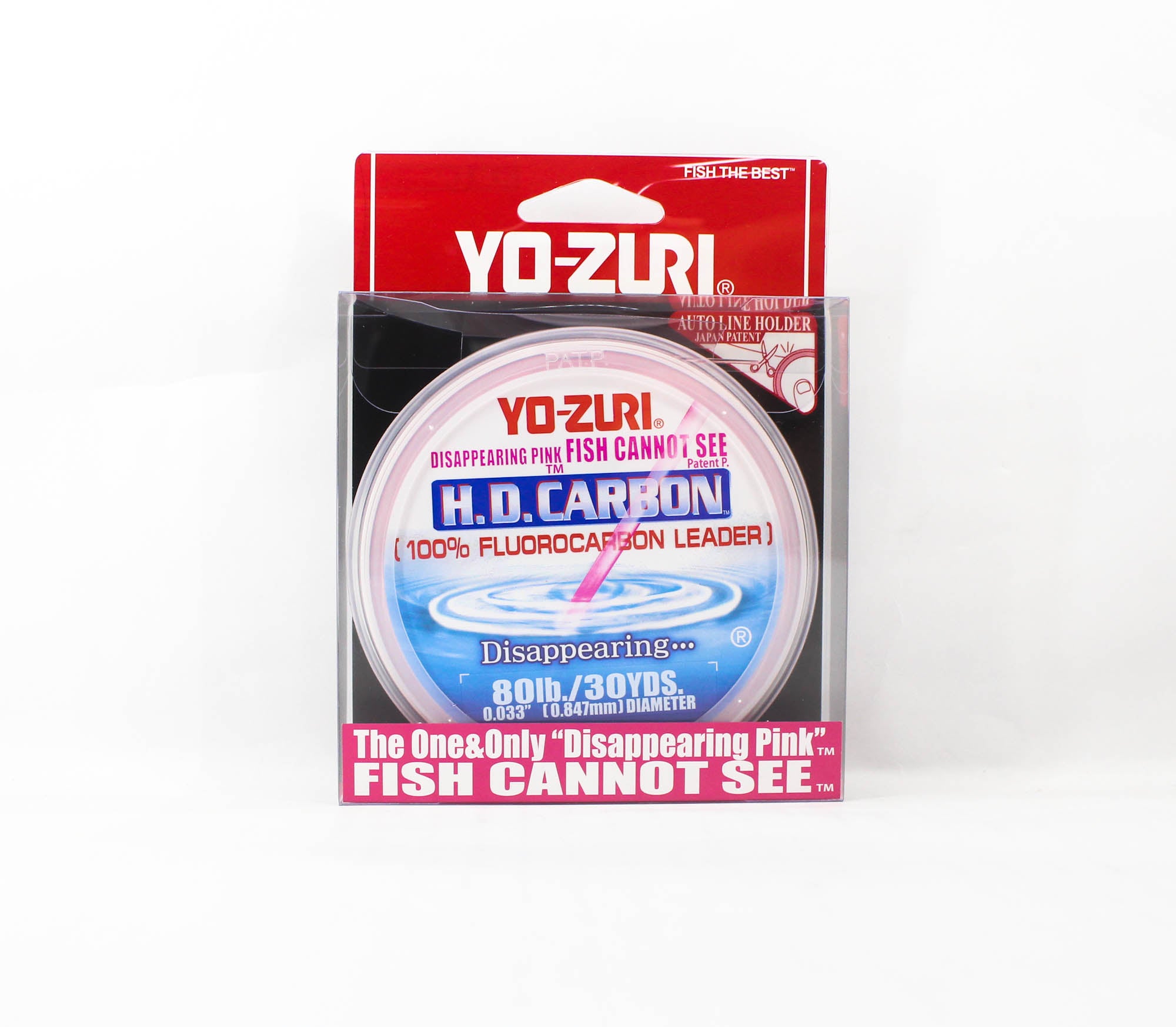 Yo Zuri H.D Carbon Fluorocarbon Pink 100% 30 yds 80 lb R895-DP (1433)