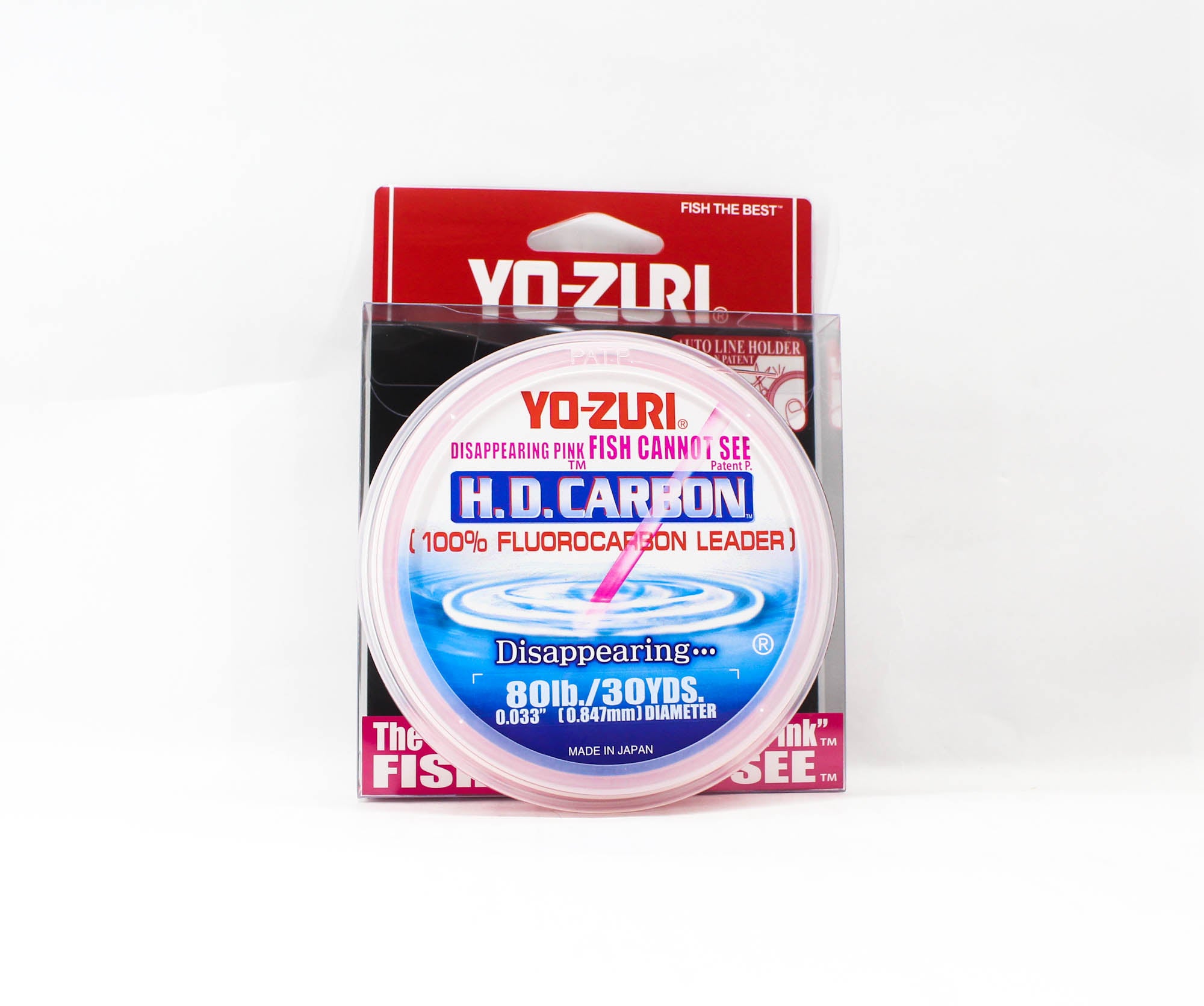 Yo Zuri H.D Carbon Fluorocarbon Pink 100% 30 yds 80 lb R895-DP (1433)