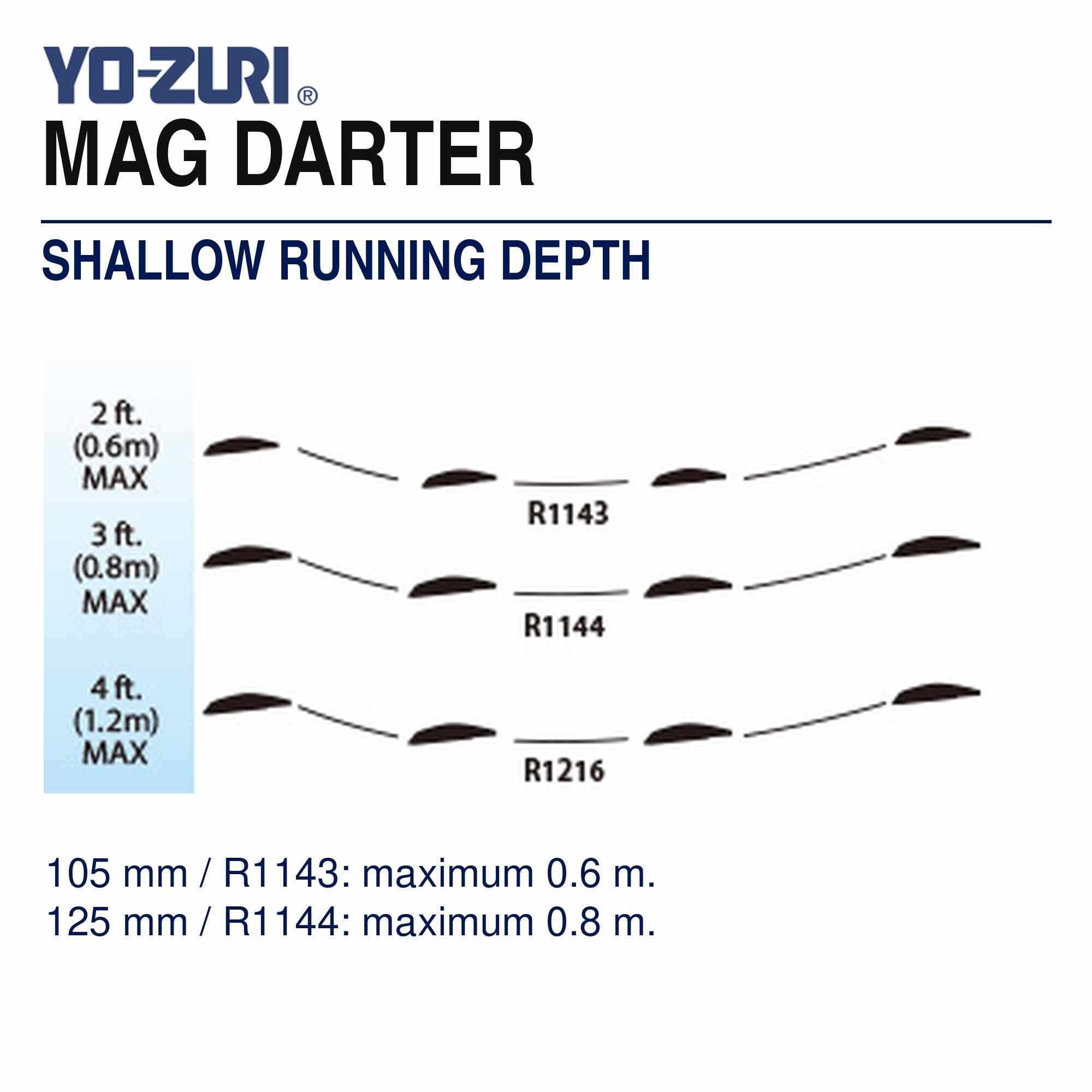 Yo Zuri Mag Darter 105 Floating Lure R1143-HGLB (2814)