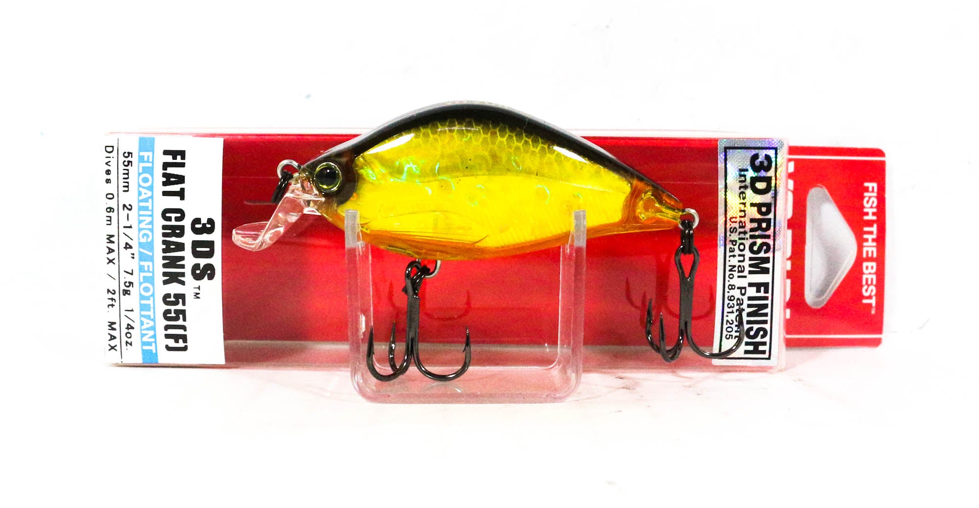 Yo Zuri Duel 3DS Flat Crank 55 mm Floating Lure F1141-HGBL (3880)