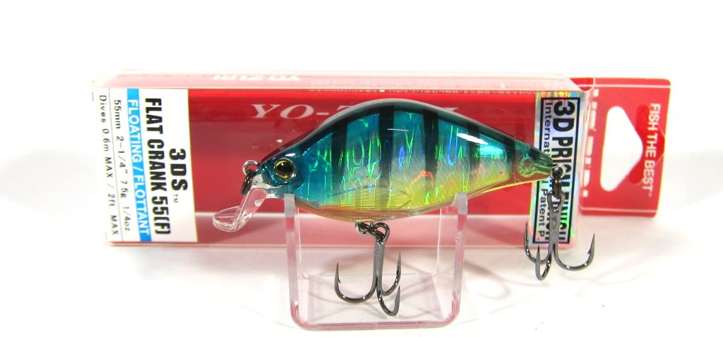 Yo Zuri Duel 3DS Flat Crank 55 mm Floating Lure F1141-HBG (3903)