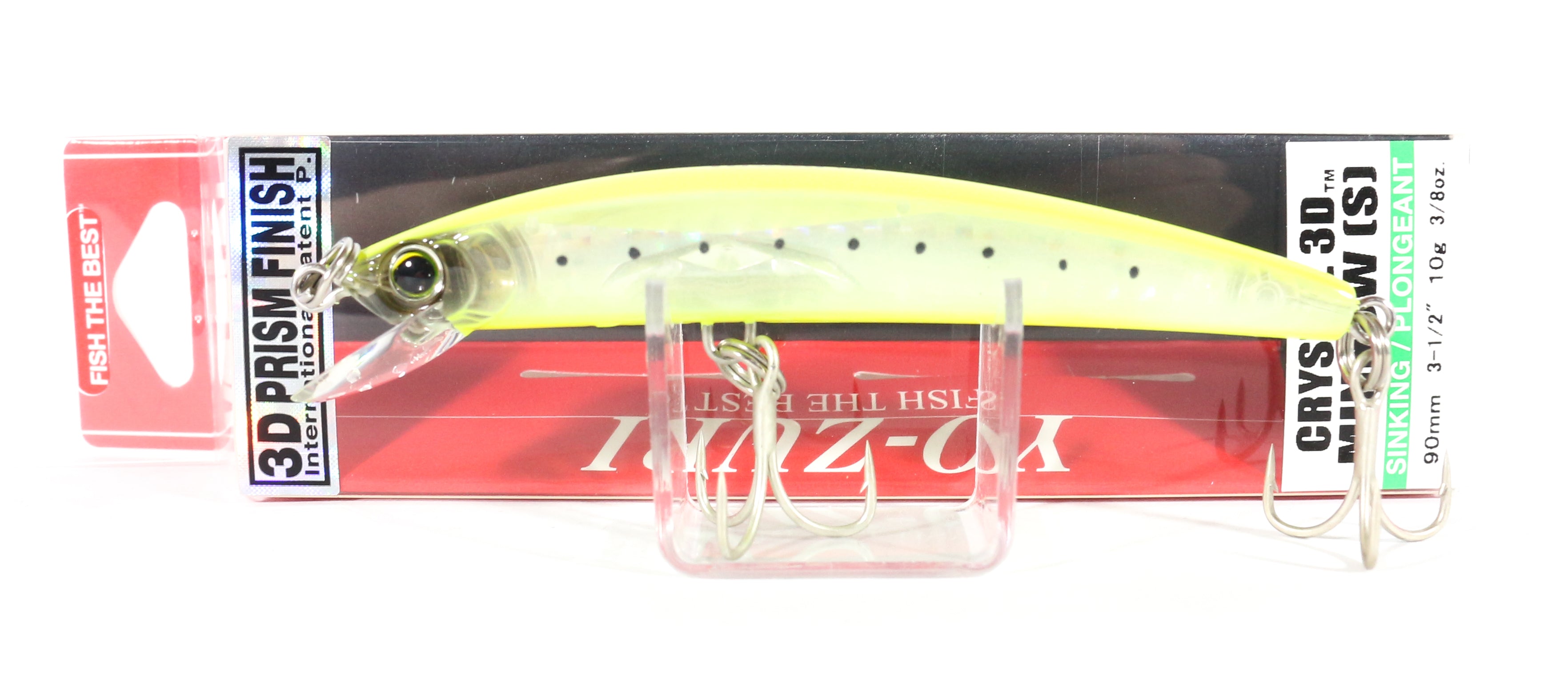 Yo Zuri 3D Crystal Minnow 90 mm Sinking Lure F1148-GHCS (6027)