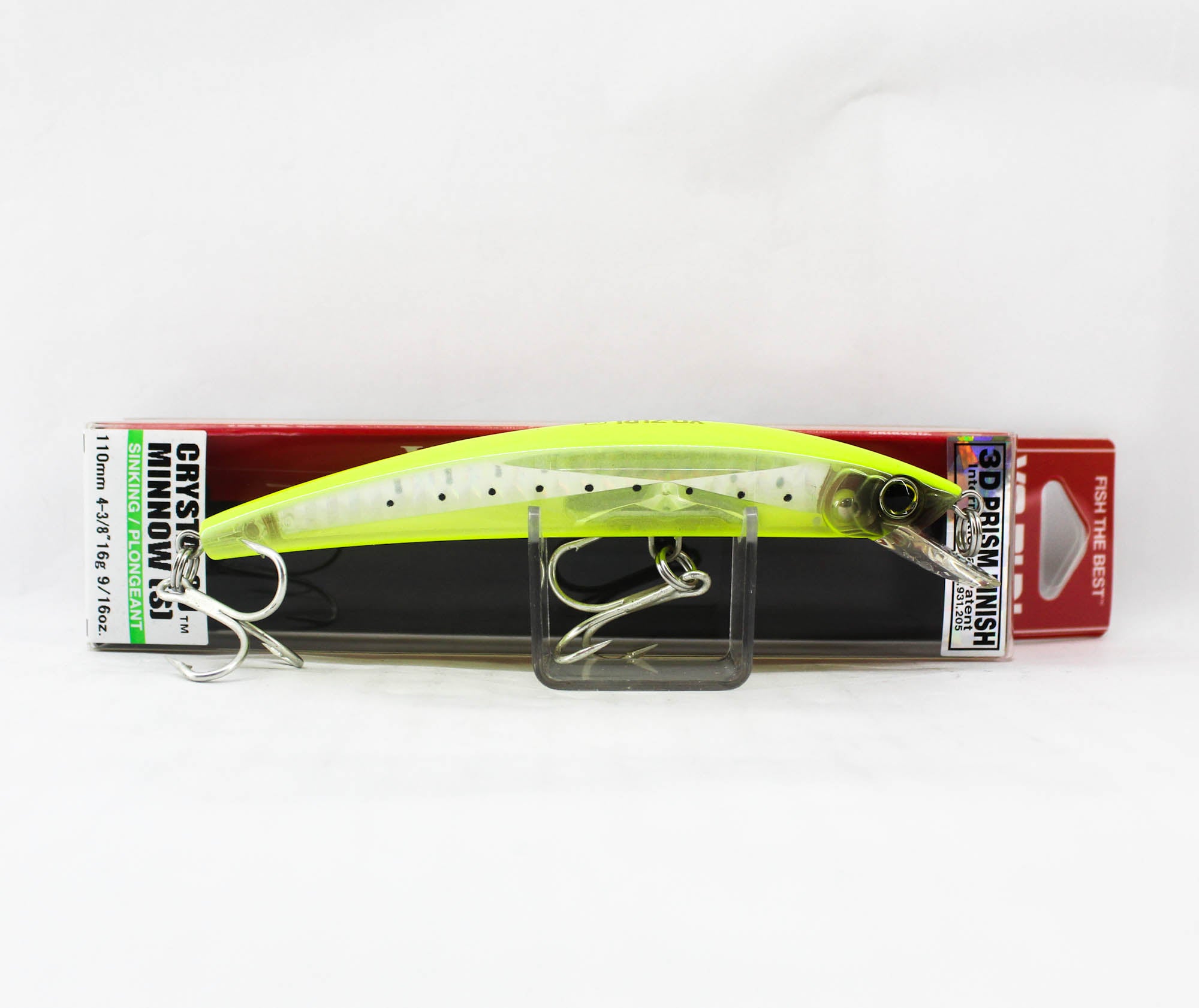 Yo Zuri 3D Crystal Minnow 110 mm Sinking Lure F1149-GHCS (6188)