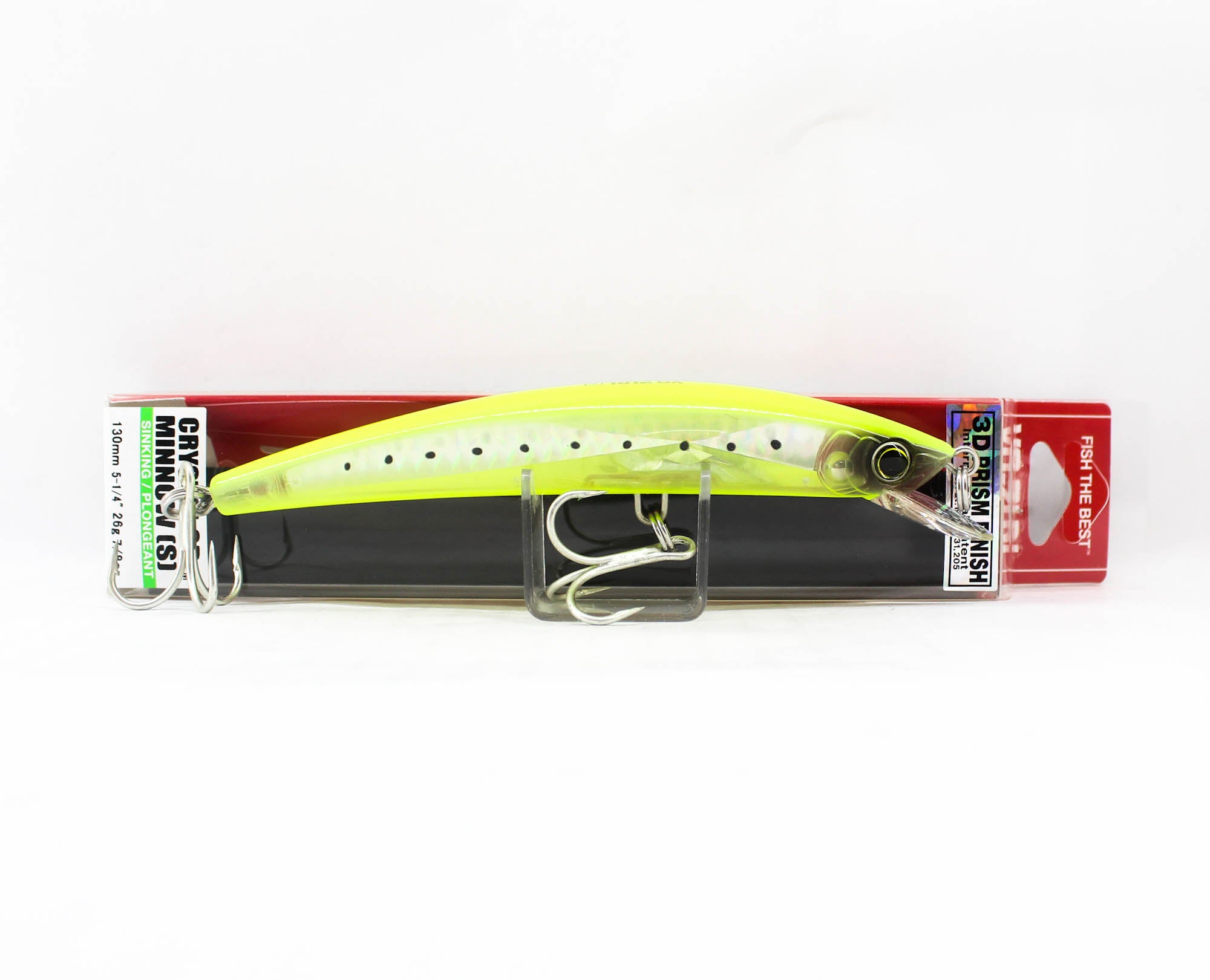 Yo Zuri 3D Crystal Minnow 130 mm Sinking Lure F1150-GHCS (6348)