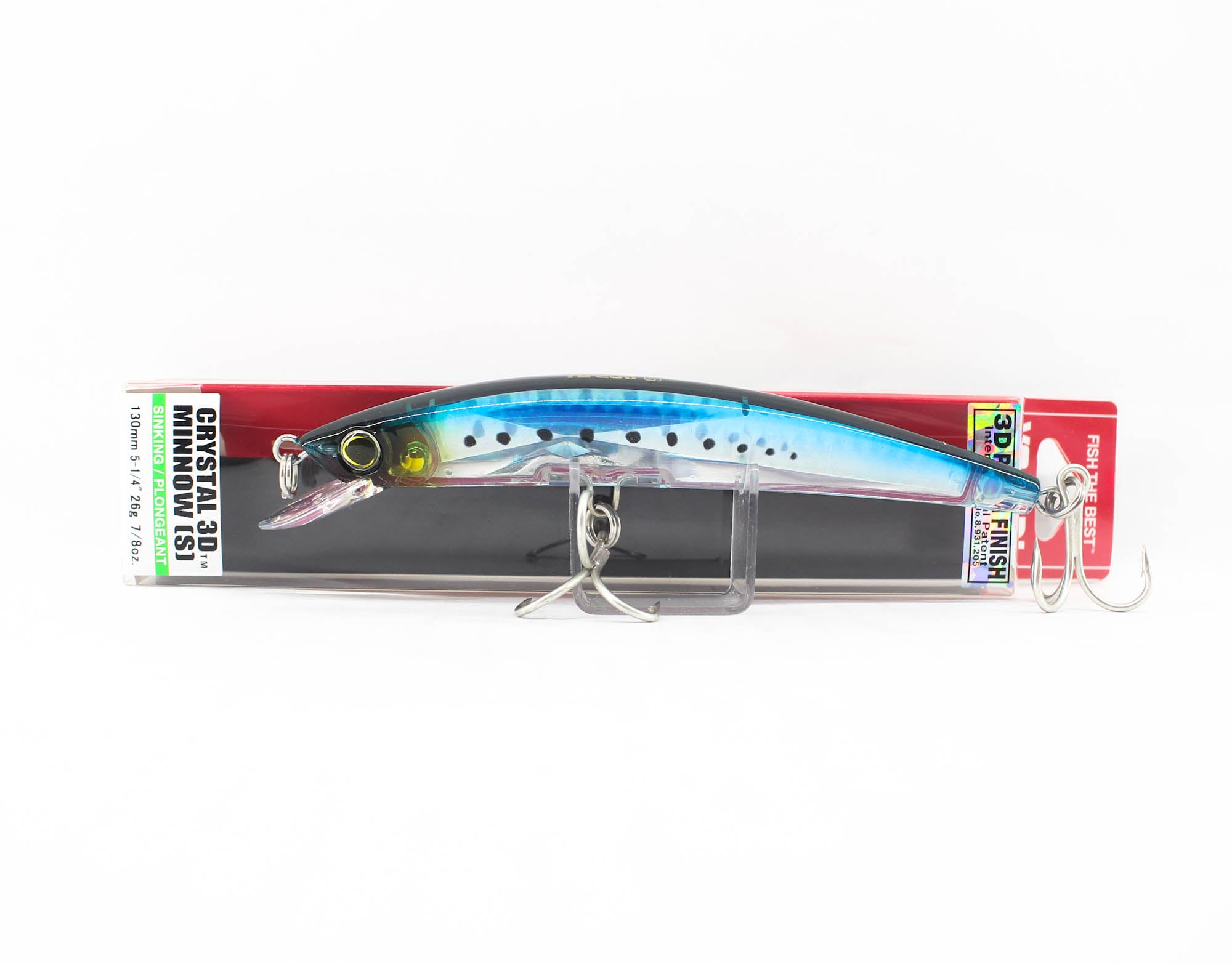 Yo Zuri 3D Crystal Minnow 130 mm Sinking Lure F1150-GHIW (6362)