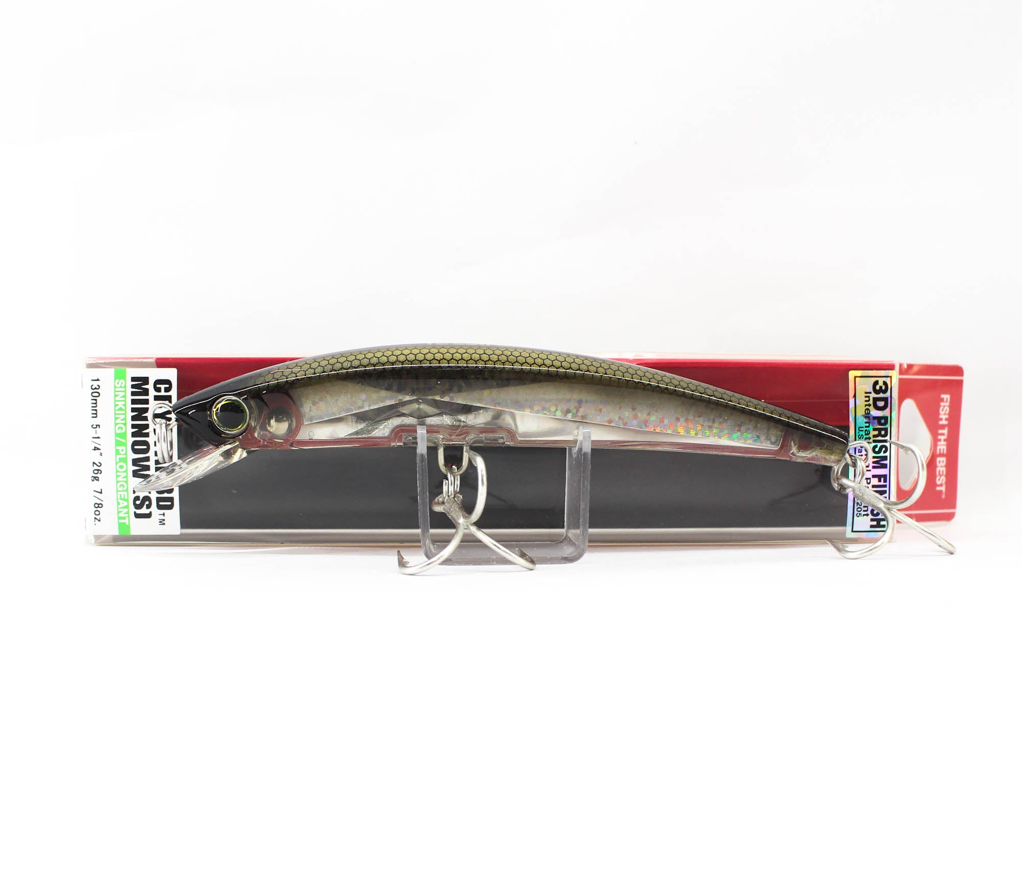 Yo Zuri 3D Crystal Minnow 130 mm Sinking Lure F1150-SBR (6409)