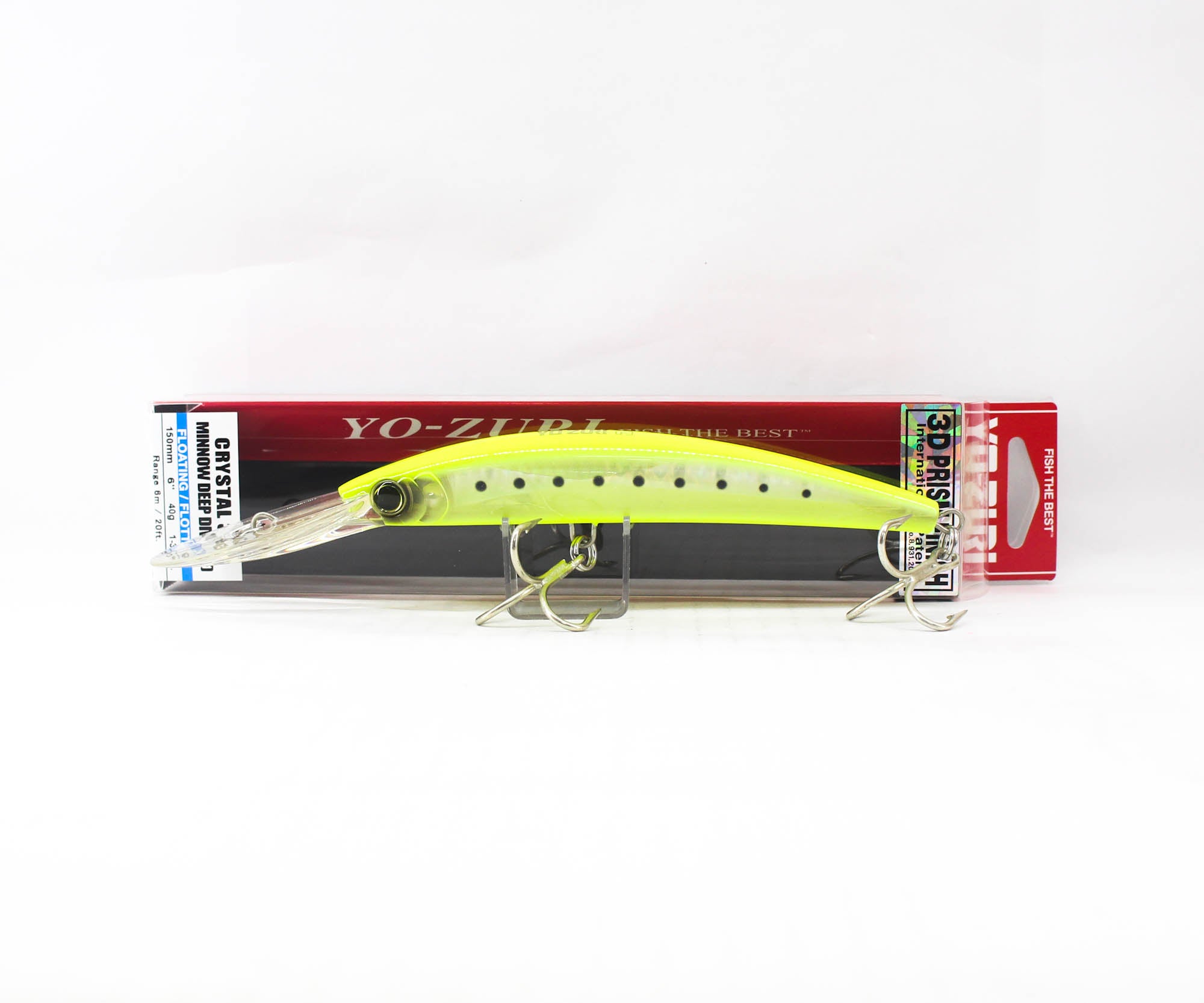 Yo Zuri 3D Crystal Minnow DD 150 mm Floating Lure F1154-GHCS (6669)