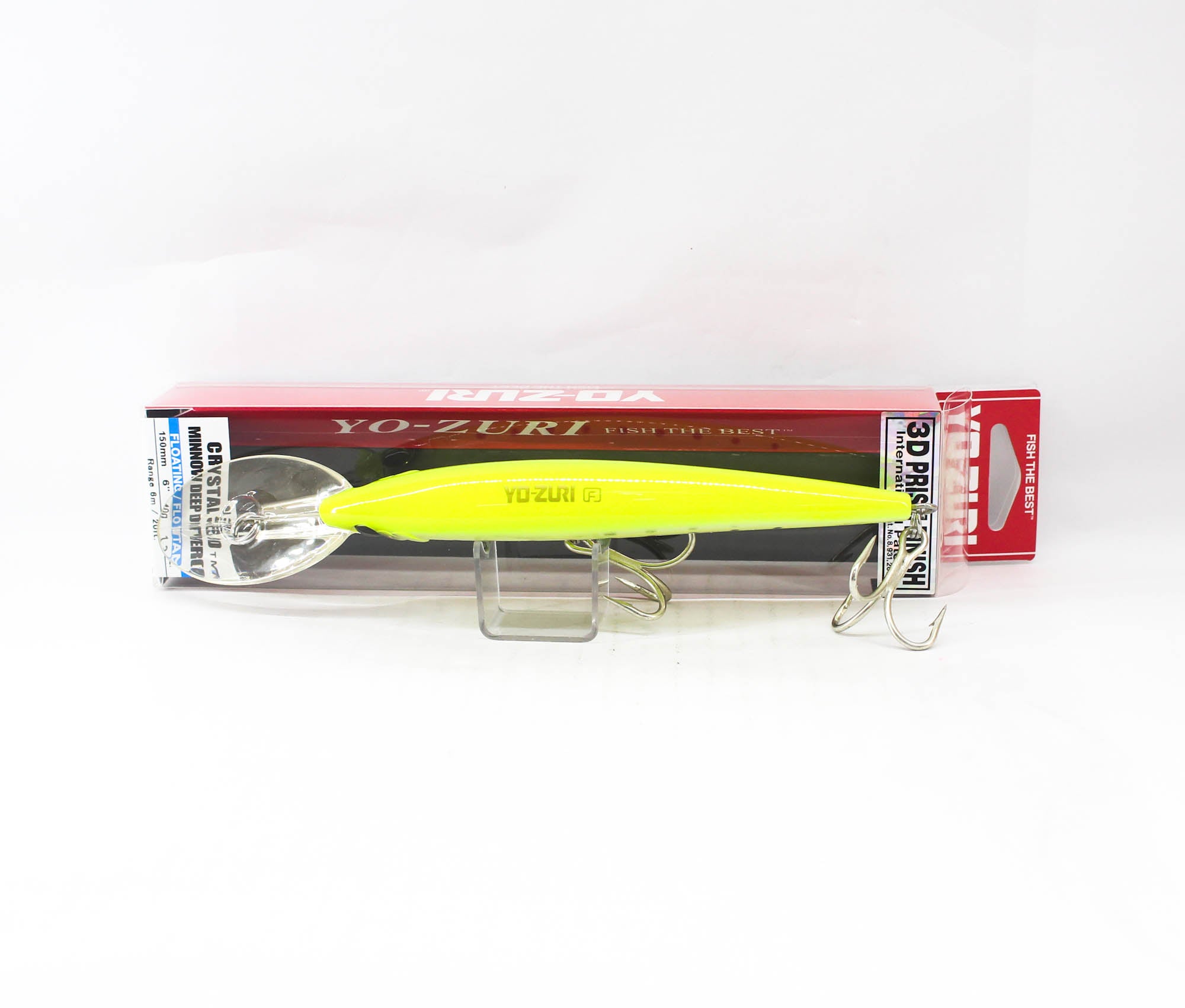 Yo Zuri 3D Crystal Minnow DD 150 mm Floating Lure F1154-GHCS (6669)