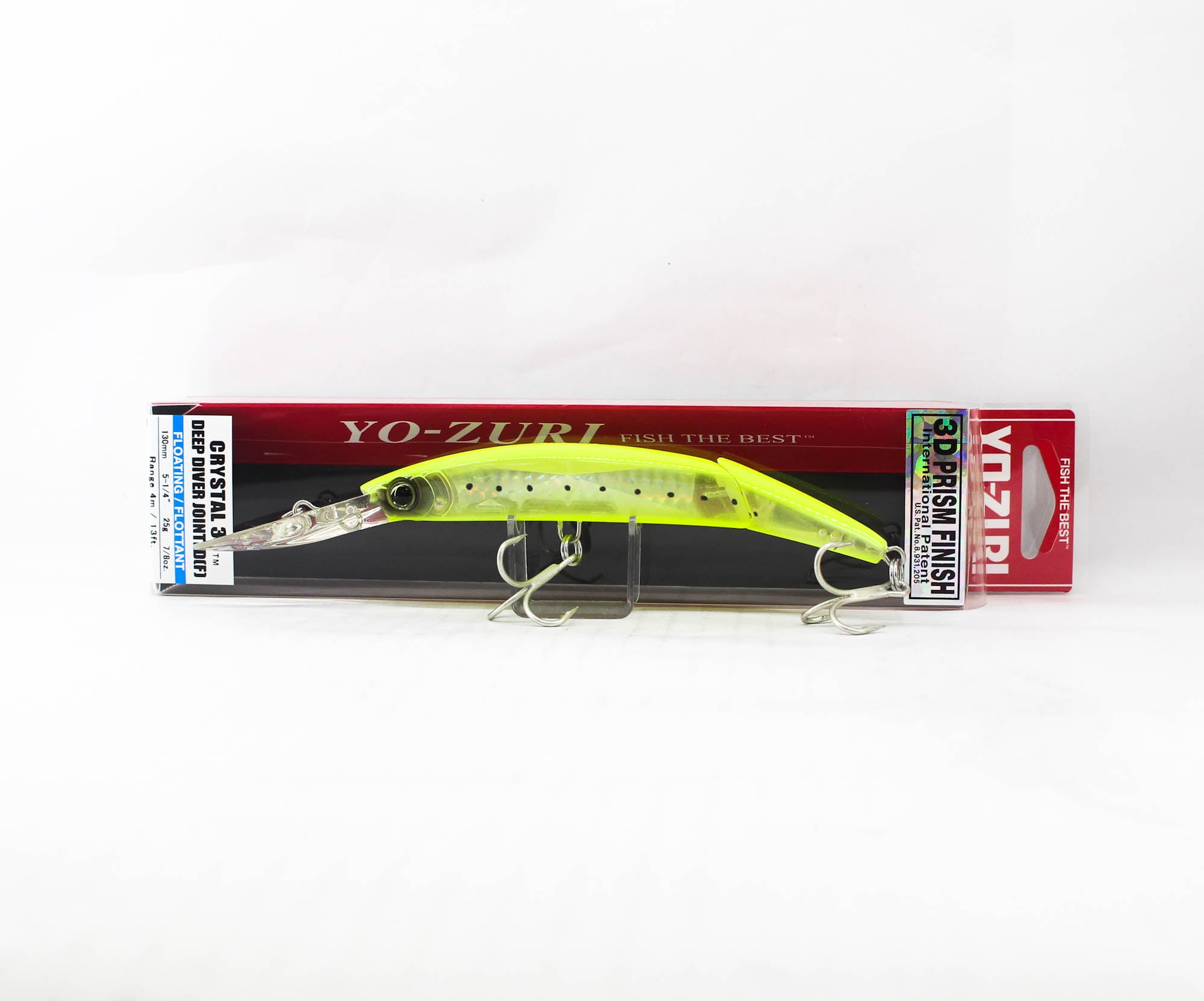 Yo Zuri 3D Crystal Minnow Jointed DD 130 mm Floating Lure F1155-GHCS (7307)