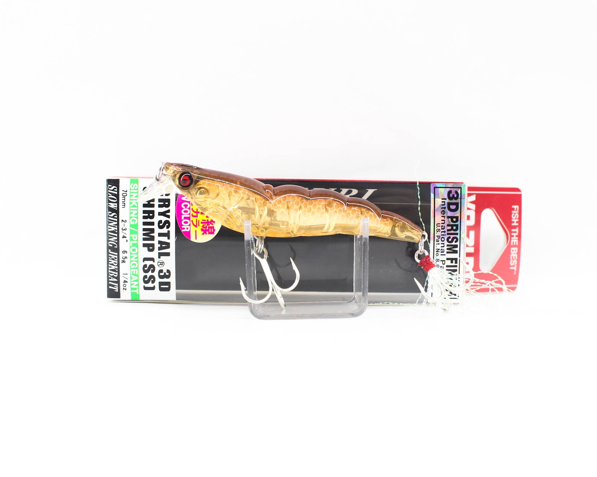 Yo Zuri 3D Crystal Shrimp 70 mm Sinking Lure R1161-HRT (2523)