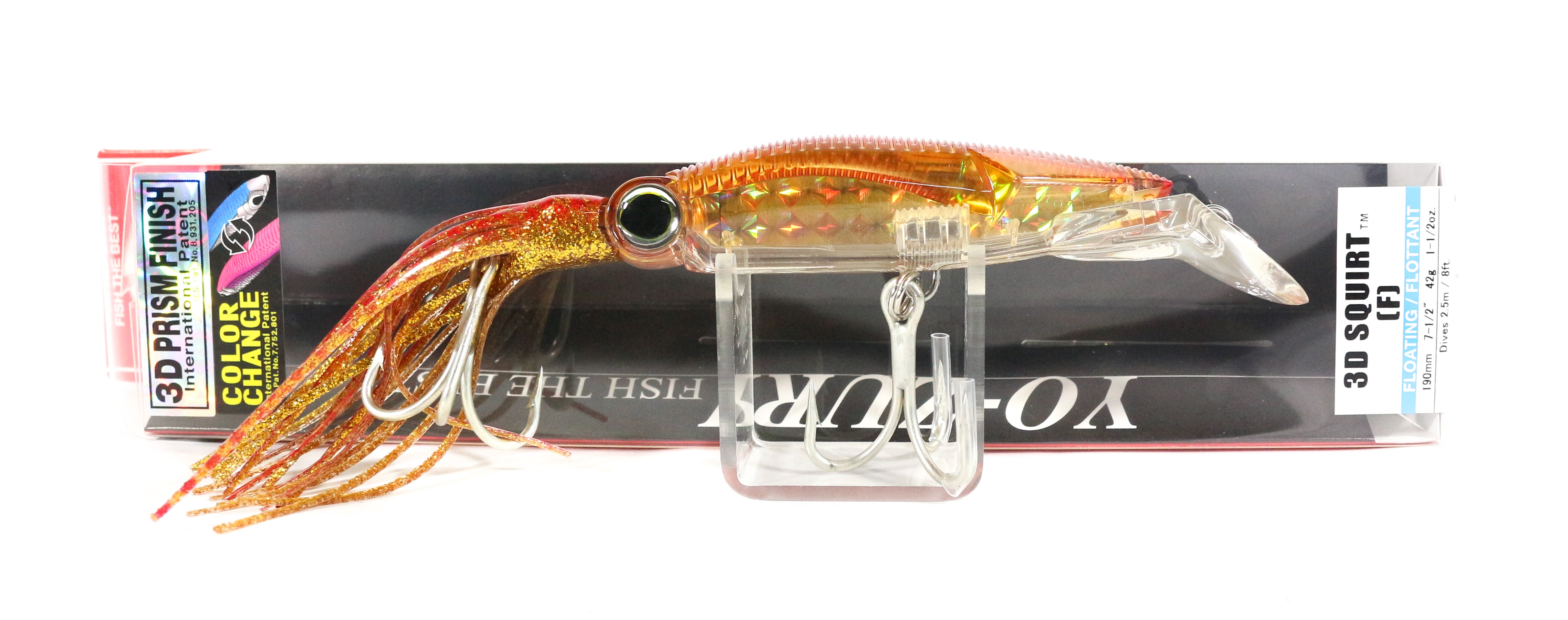 Yo Zuri 3D Squirt 190 mm Trolling Floating Lure R1166-CPGR (5364)