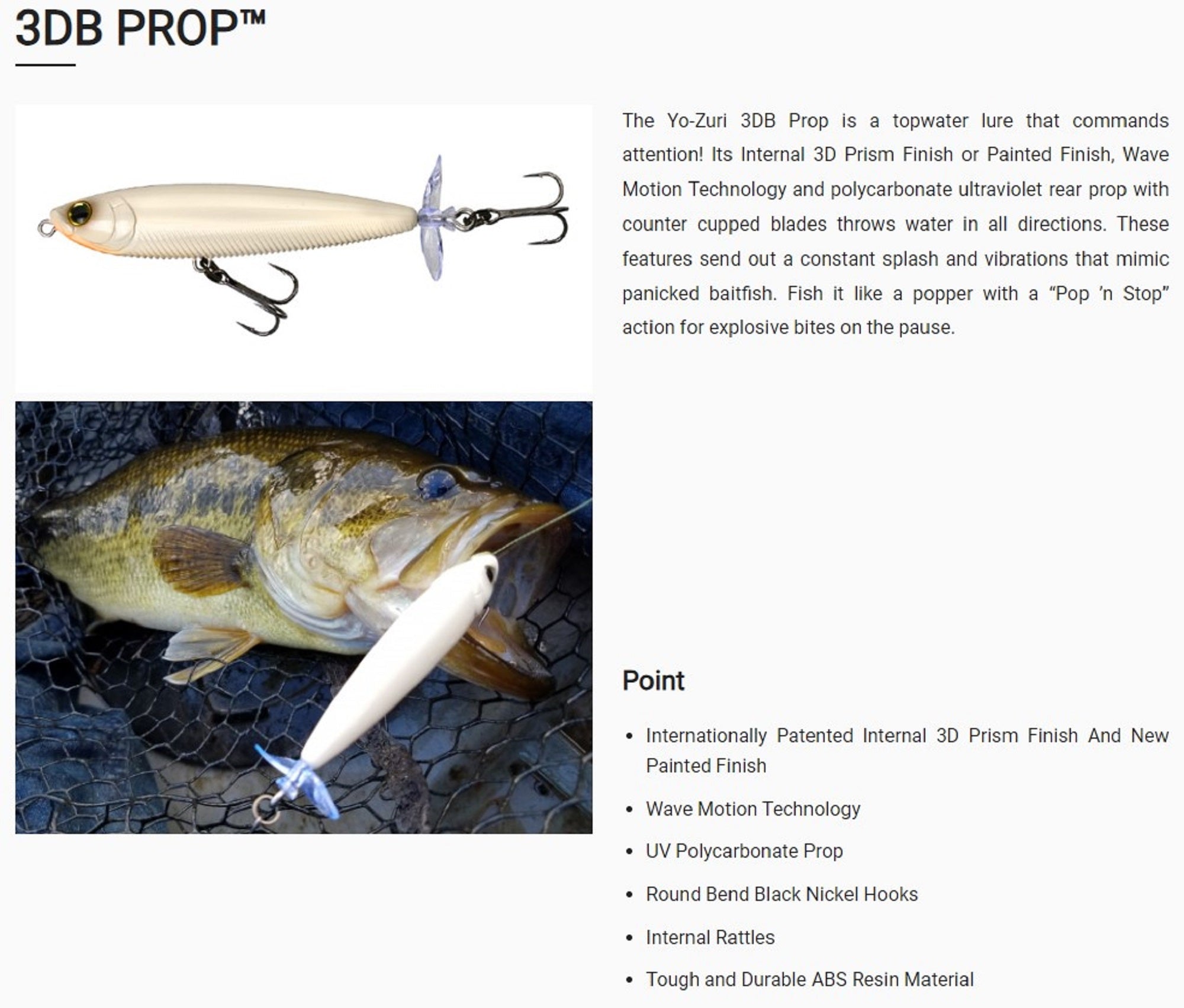 Yo Zuri Duel 3DB Prop 90 mm Floating Lure R1107-BN (8280)