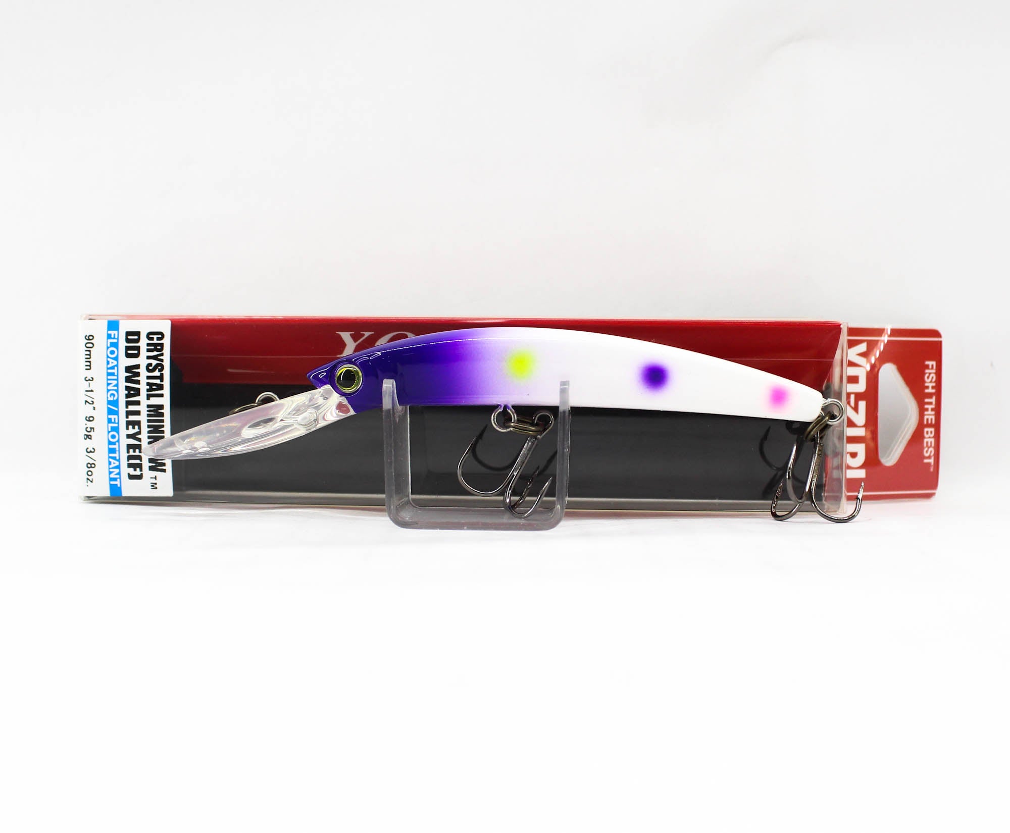 Yo Zuri Crystal Minnow DD Walleye 90 mm Floating Lure R1205-PWB (6794)