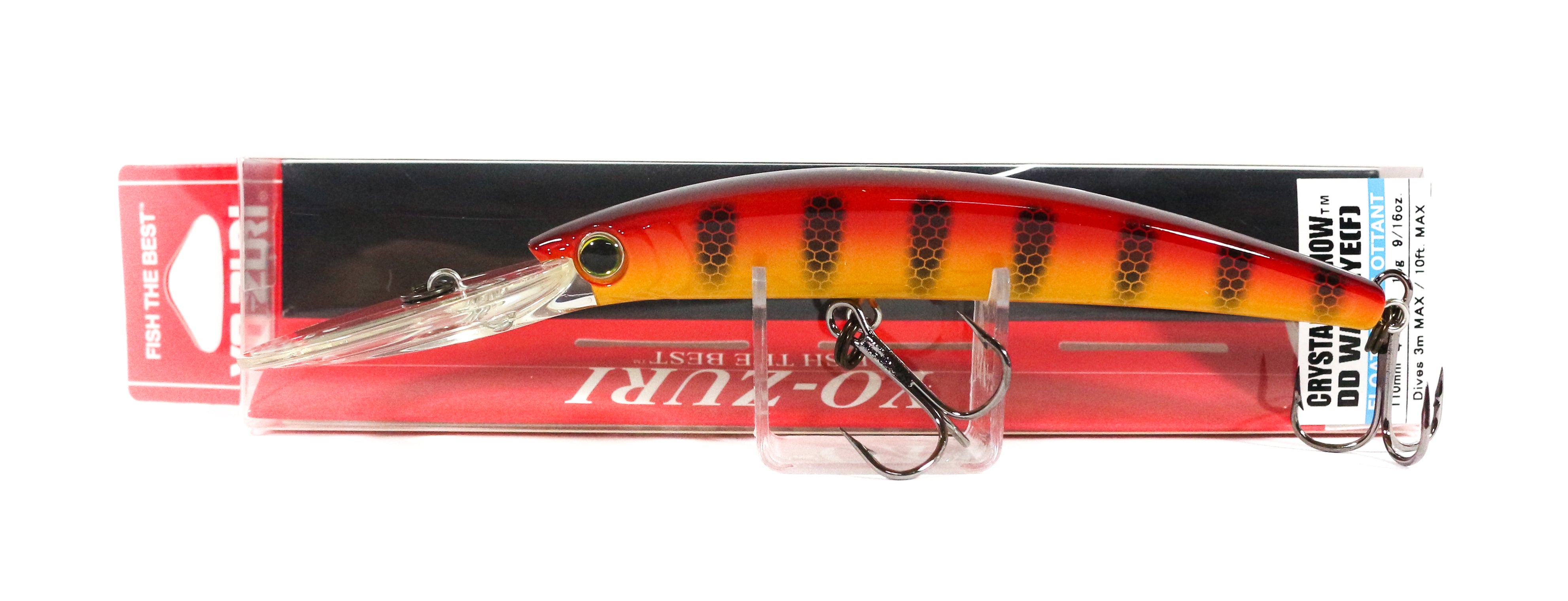 Yo Zuri Crystal Minnow DD Walleye 110 mm Floating Lure R1206-HOPC (6862)