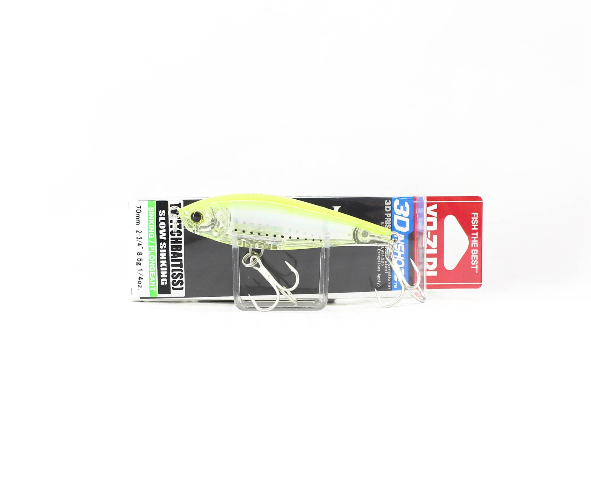 Yo Zuri Duel 3D Inshore Twitchbait 70SS Slow Sinking Lure R1207-GHCS (6961)