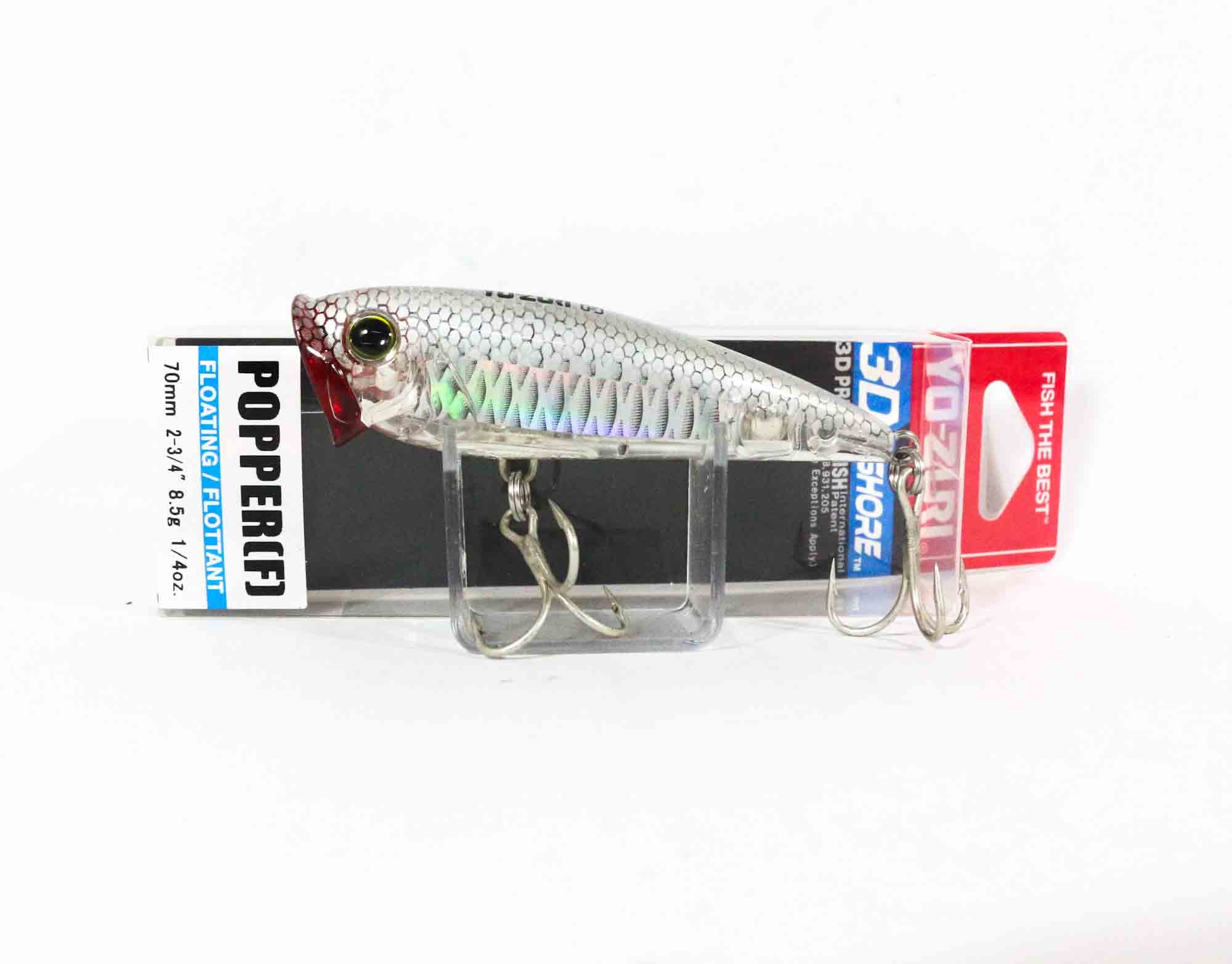 Yo Zuri Duel 3D Inshore Popper 70 Floating Lure R1210-HGSH (7234)