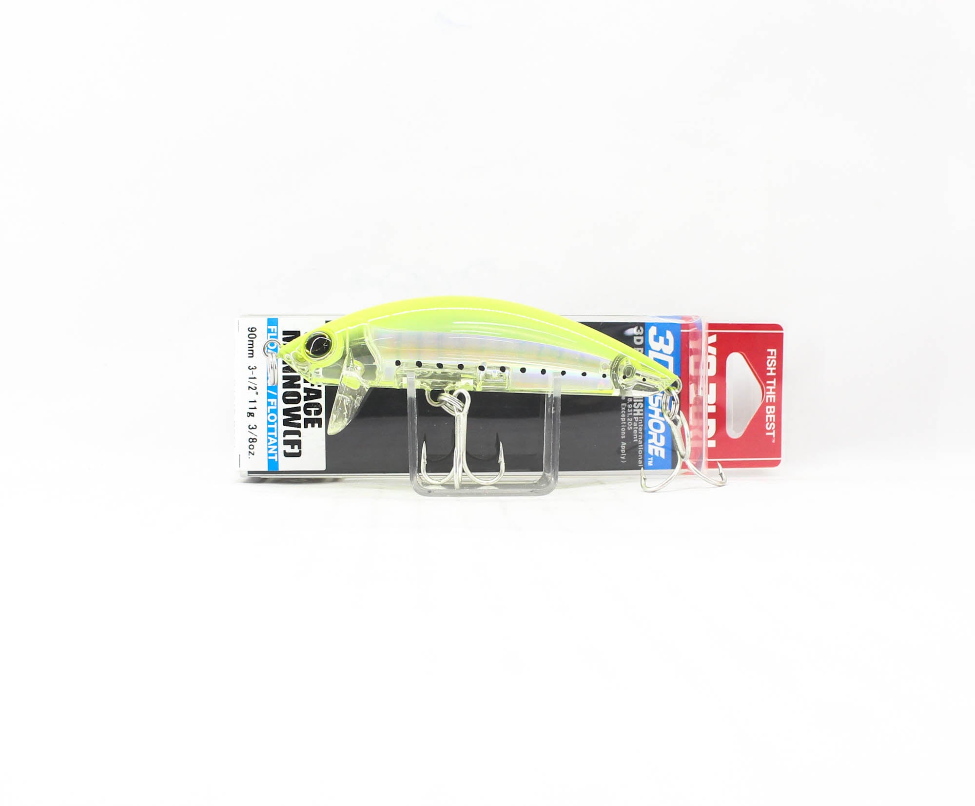 Yo Zuri Duel 3D Inshore Surface Minnow 90 Floating Lure R1215-GHCS (7609)