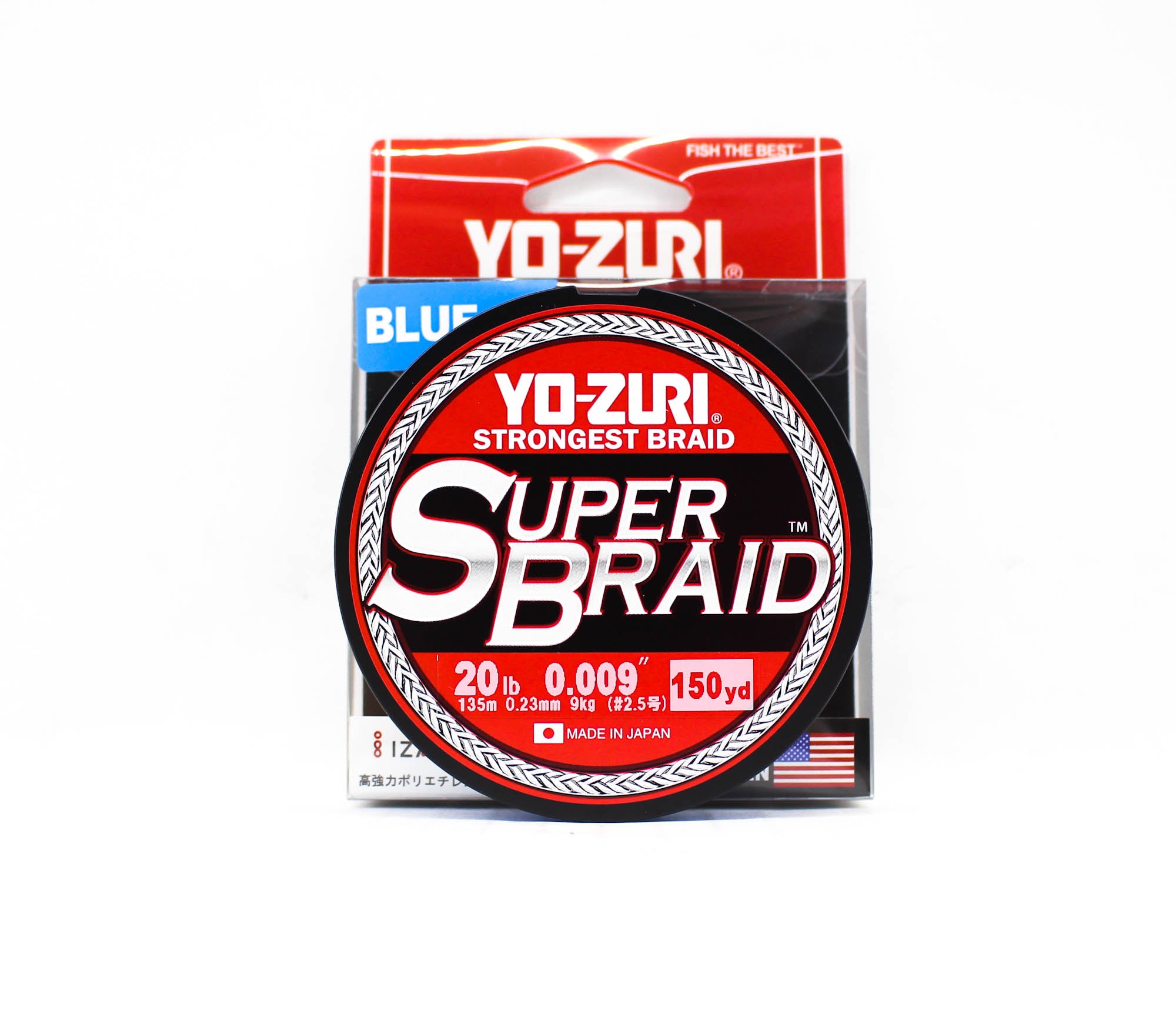 Yo Zuri Duel P.E Line Super Braid 150YDS 20Lbs (0.23mm) Blue R1258-B
