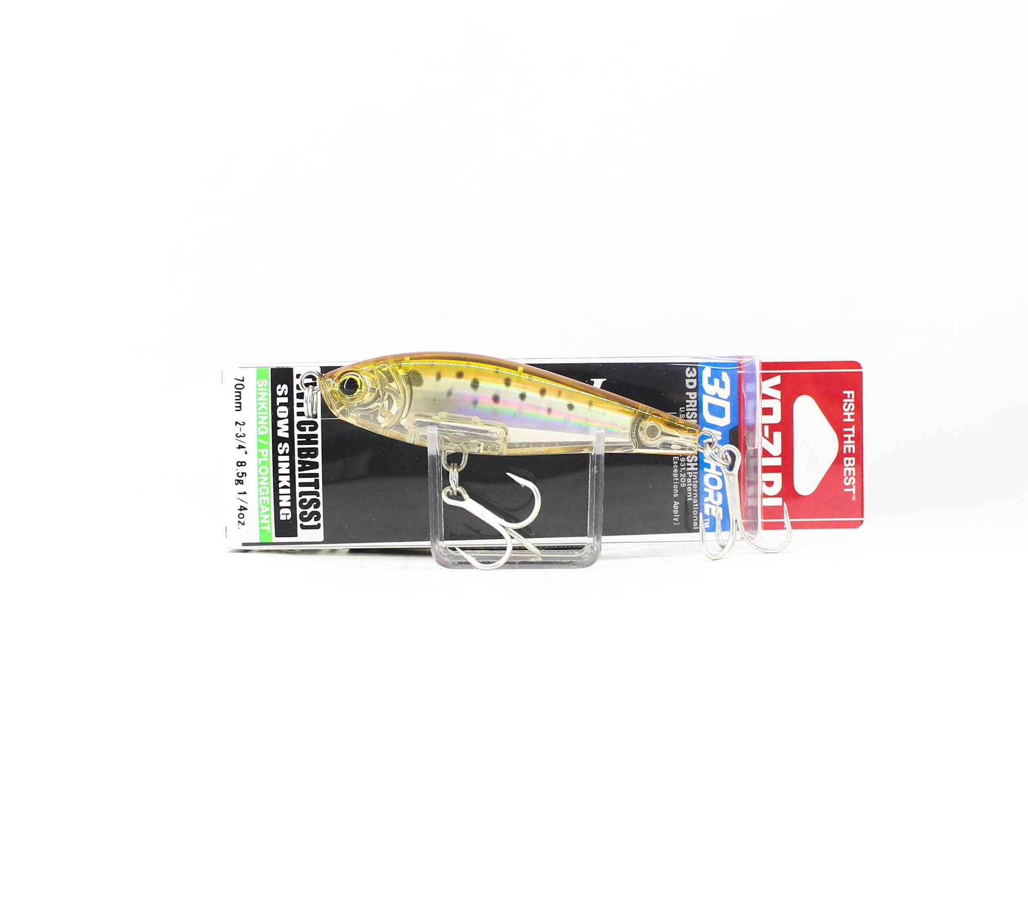 Yo Zuri Duel 3D Inshore Twitchbait 70SS Slow Sinking Lure R1207-HPBK (3396)
