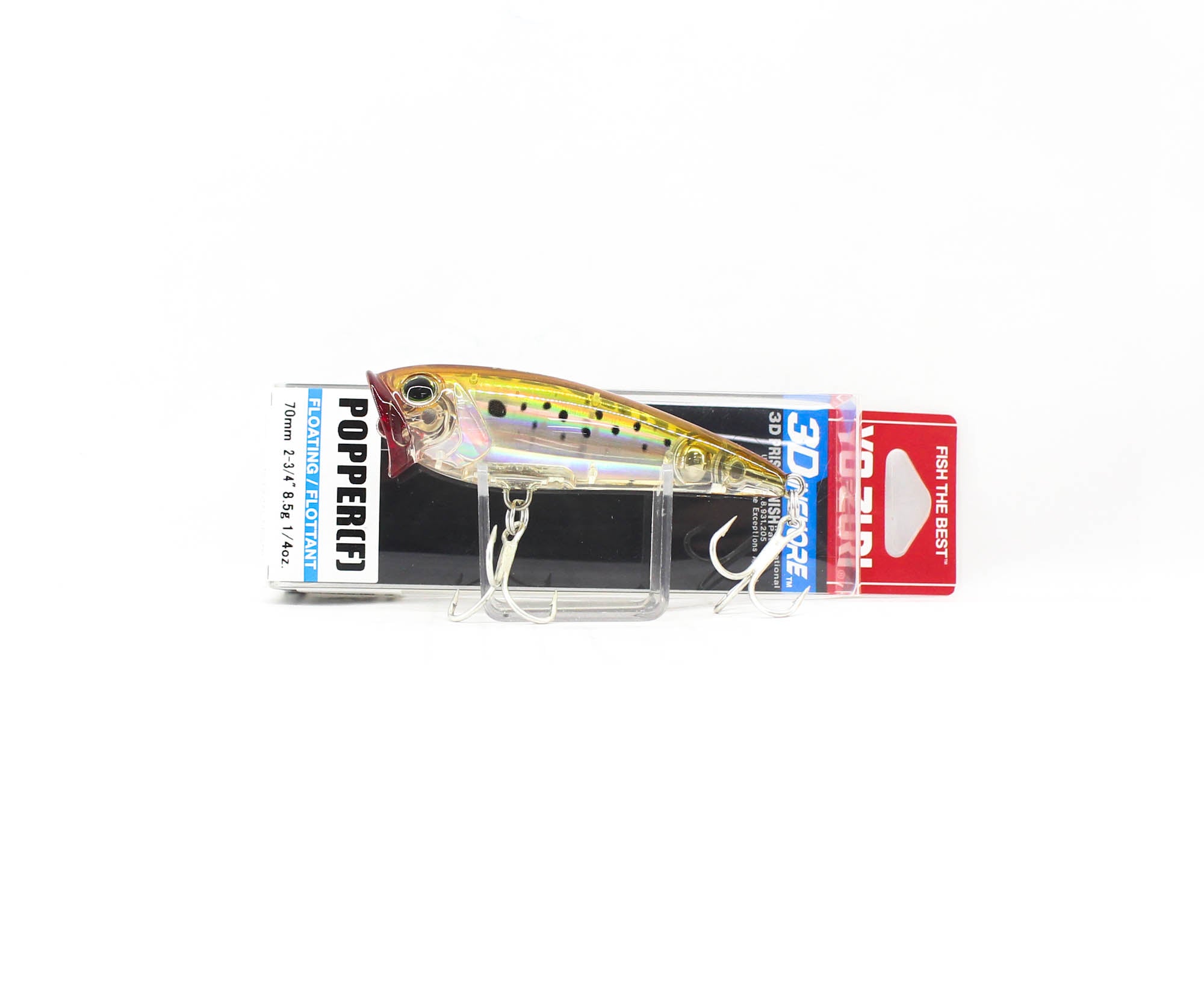 Yo Zuri Duel 3D Inshore Popper 70 Floating Lure R1210-HPBK (3457)